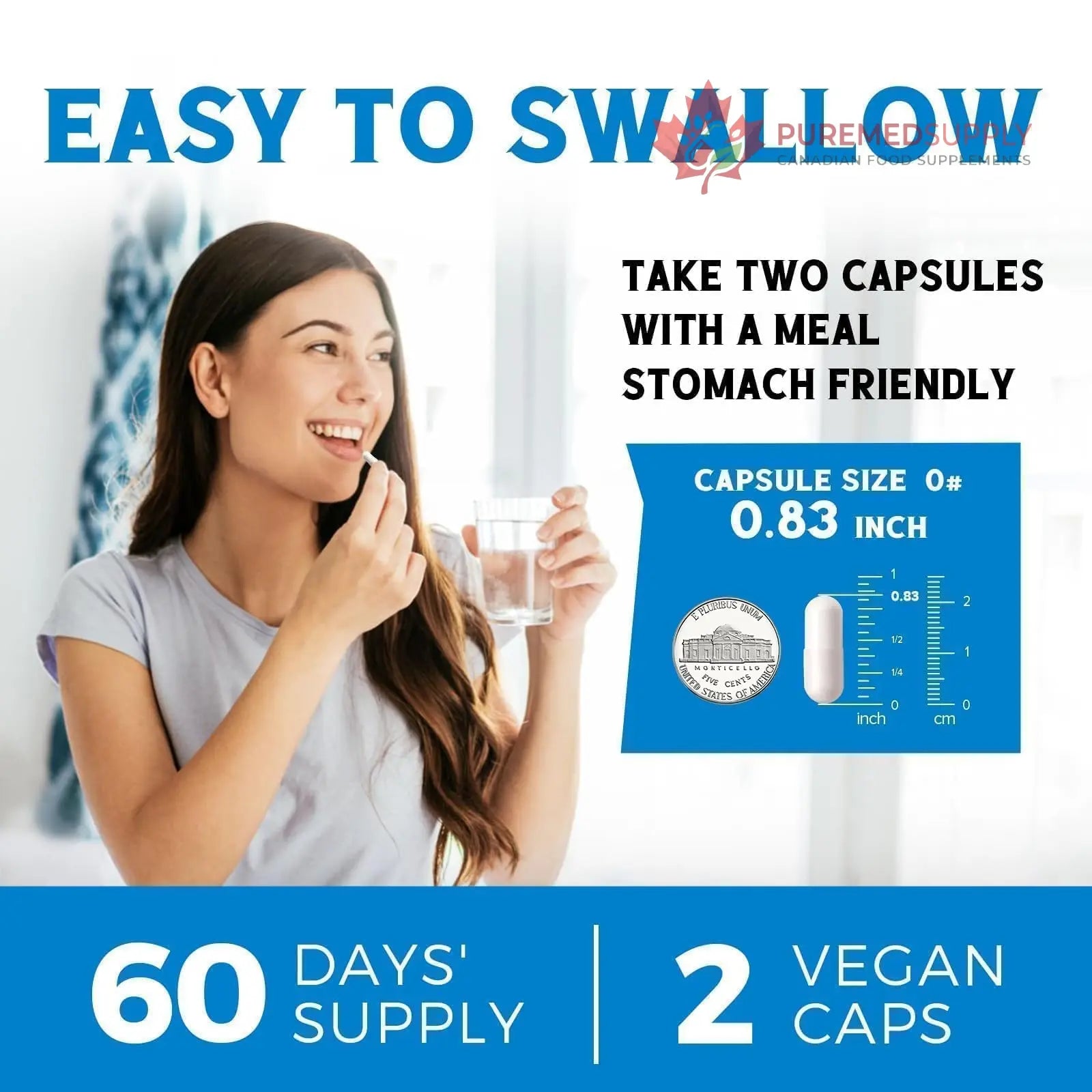 Vitalibre 6 in 1 Magnesium Complex for Women Men, 260mg Elemental Magnesium | Max Absorption | Chelated Magnesium Supplement for Bone, Relaxation & Nerves Support | Non-GMO, 120 Vegan Capsules Vitalibre buy supplements canada