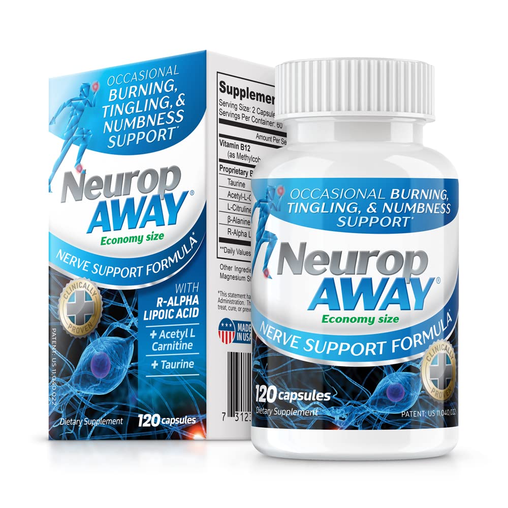 NeuropAWAY Nerve Support Formula, a Patented, Clinically Proven Formula to Strengthen Nerve Health NeuropAWAY buy supplements canada