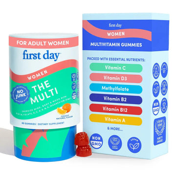 FIRST DAY Multivitamin for Women - Daily Womens Multivitamin Gummies - Vitamin A C D E B12, Magnesium, Zinc, Biotin – Vegan FIRST DAY buy supplements canada