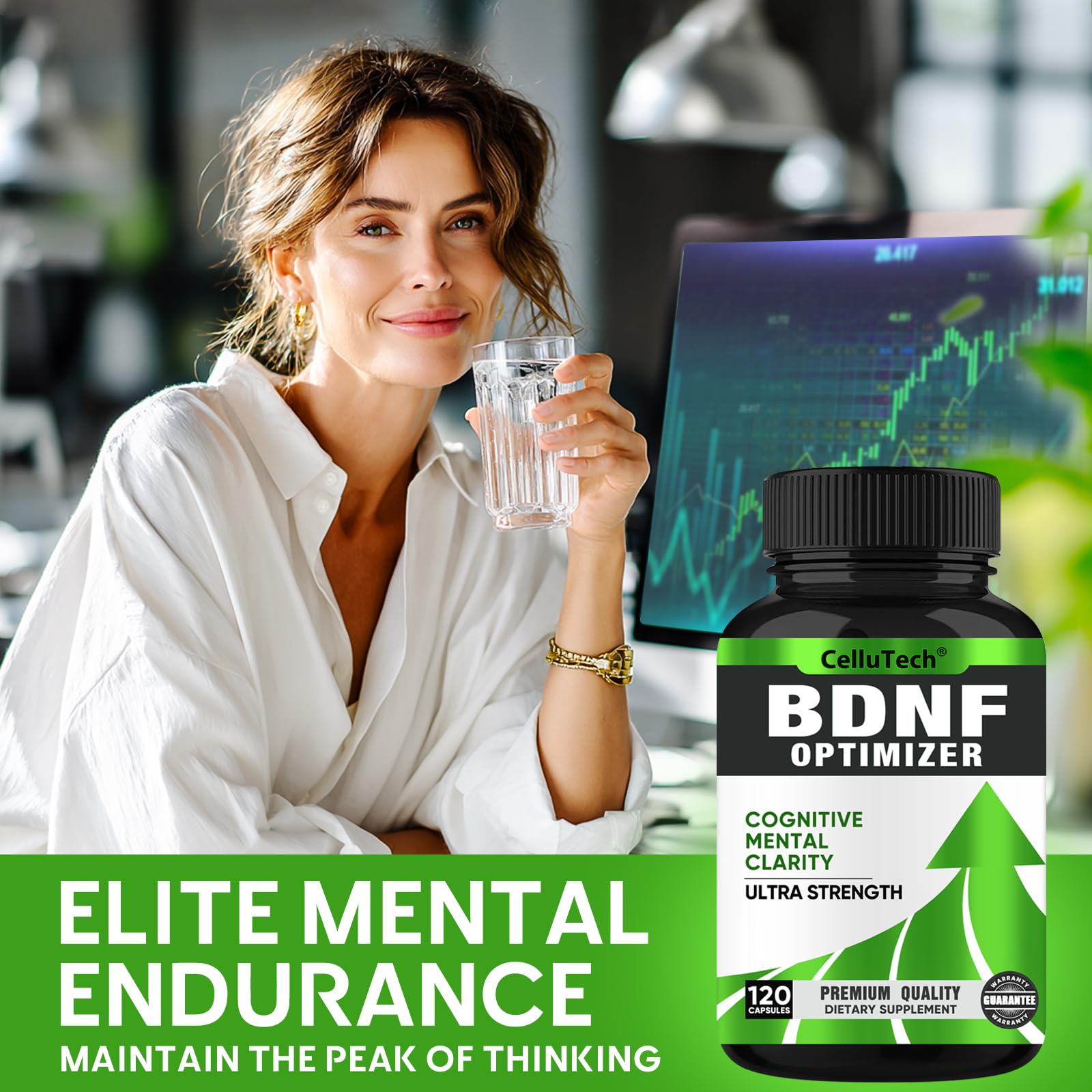Nootropic Brain Supplement for Memory & Focus Support – Advanced Cognitive Formula for Mental Clarity & Mood Balance with Bacopa Monnieri, Lion's Mane, Alpha GPC & Omega-3 – 120 Capsules CelluTech buy supplements canada
