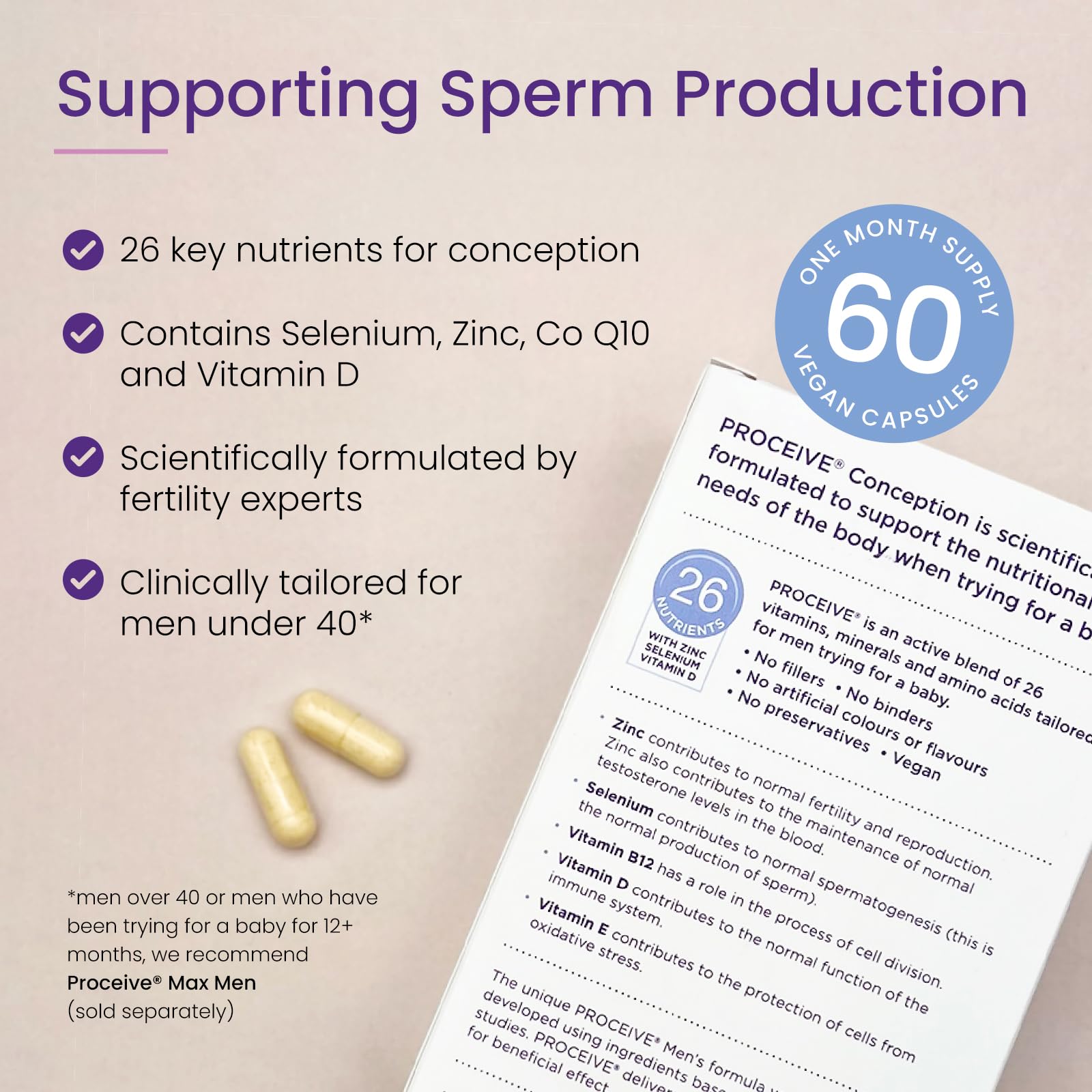 Proceive® Men Fertility Supplement for Conception - Vitamins & Minerals for Men Trying Proceive buy supplements canada