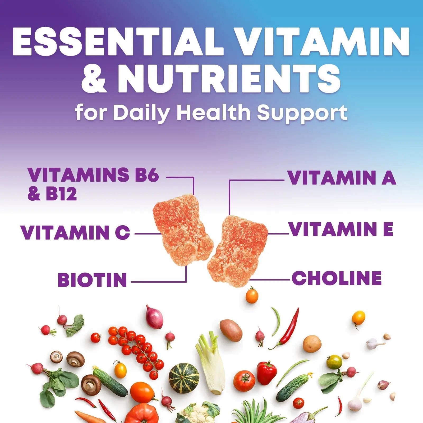 Multivitamin Gummies for Adults - Complete Adult Multivitamins Gummy with Essential Vitamins A, C, D, E, & High Potency B12 for Women & Men Nature's Choice buy supplements canada