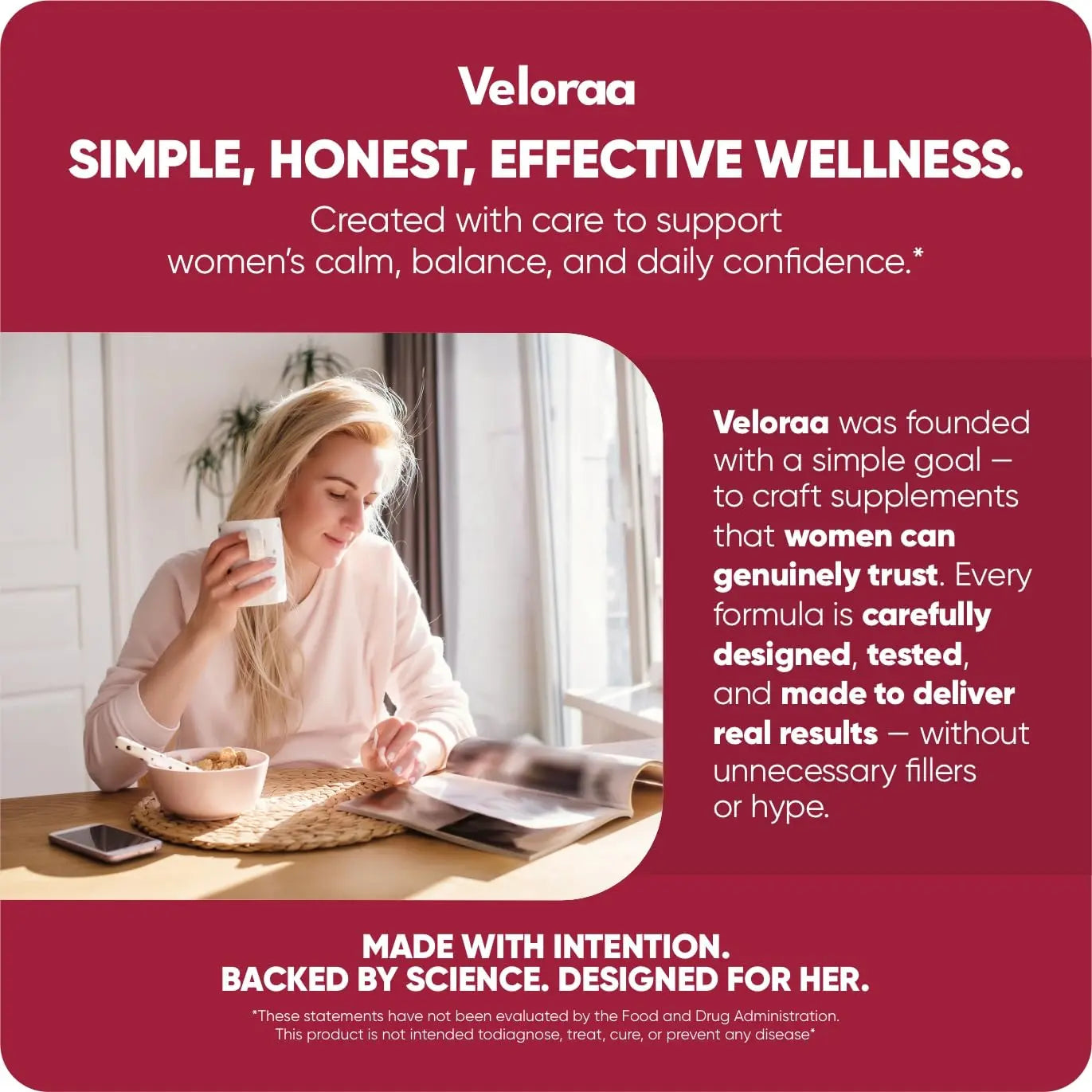 Premium Magnesium Complex for Women 60 Capsules | Complete 3-in-1 with Magnesium Glycinate Citrate & Malate Supports Calm, Digestion, Energy Vegan & Non-GMO Supplement | Veloraa Veloraa buy supplements canada