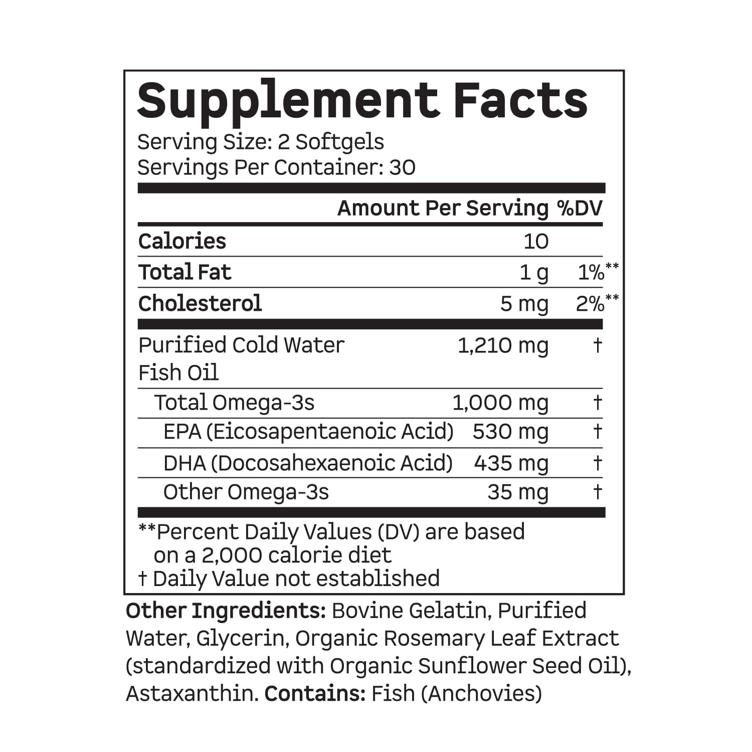 Kion Omega - Omega 3 Fatty Acid Supplements - DHA Supplements - Mini Fish Oil Softgels - Omega 3 DHA EPA Fish Oil Pills - Fish Oil 1,000 mg - 30 Servings Kion buy supplements canada