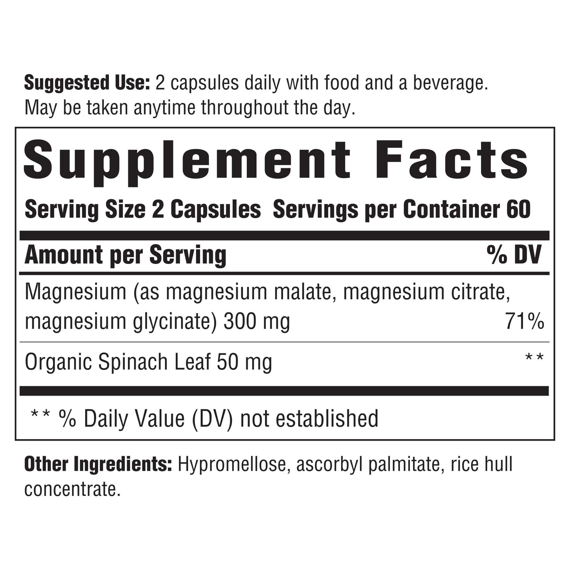 INNATE Response Formulas Magnesium 300 mg - Mineral Supplement for Muscle Relaxation - Vegetarian and Gluten-Free - 120 Capsules (60 Servings) INNATE Response Formulas buy supplements canada