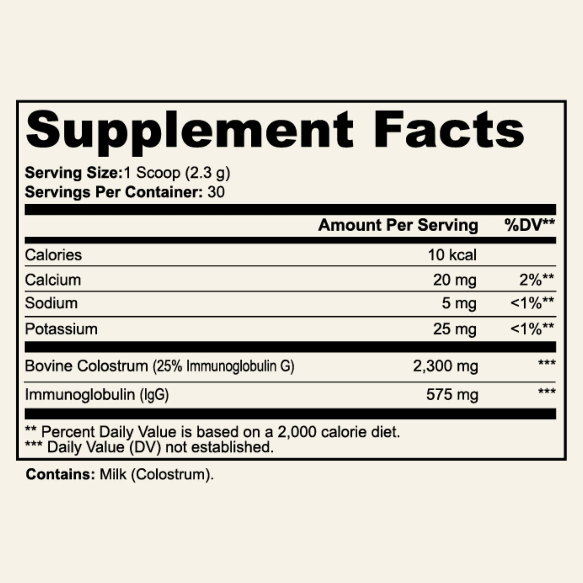 Sun Vitals Bovine Colostrum Powder 2300mg – 575mg IgG Per Serving | 25% IgG Standardized | Gut Health & Immune Support | No Fillers, No Capsules | GMP-Certified, 3rd Party Tested | 30 Servings Sun Vitals buy supplements canada
