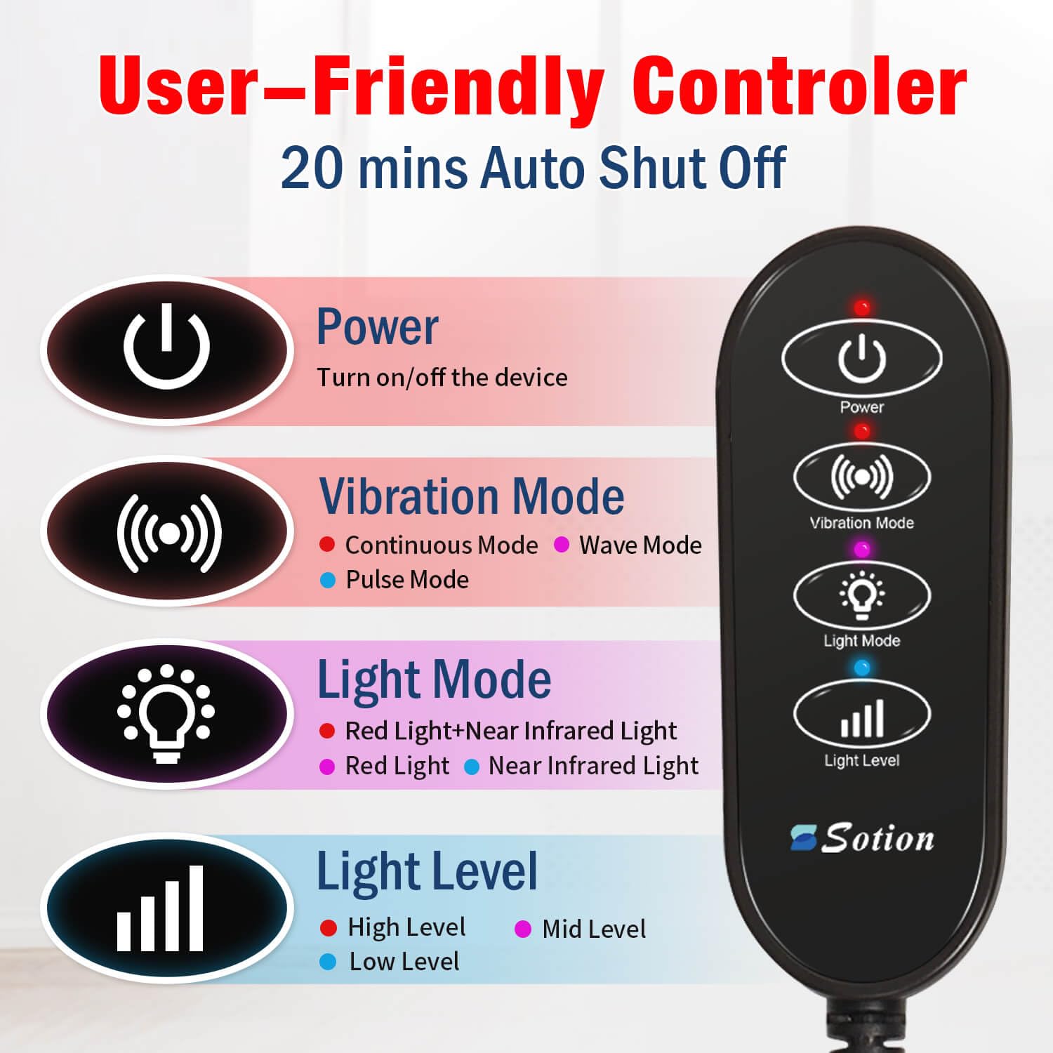 Sotion Red Light Therapy Belt with Massage-Red Light Therapy for Body&Near Infrared Light Therapy comrelax buy supplements canada