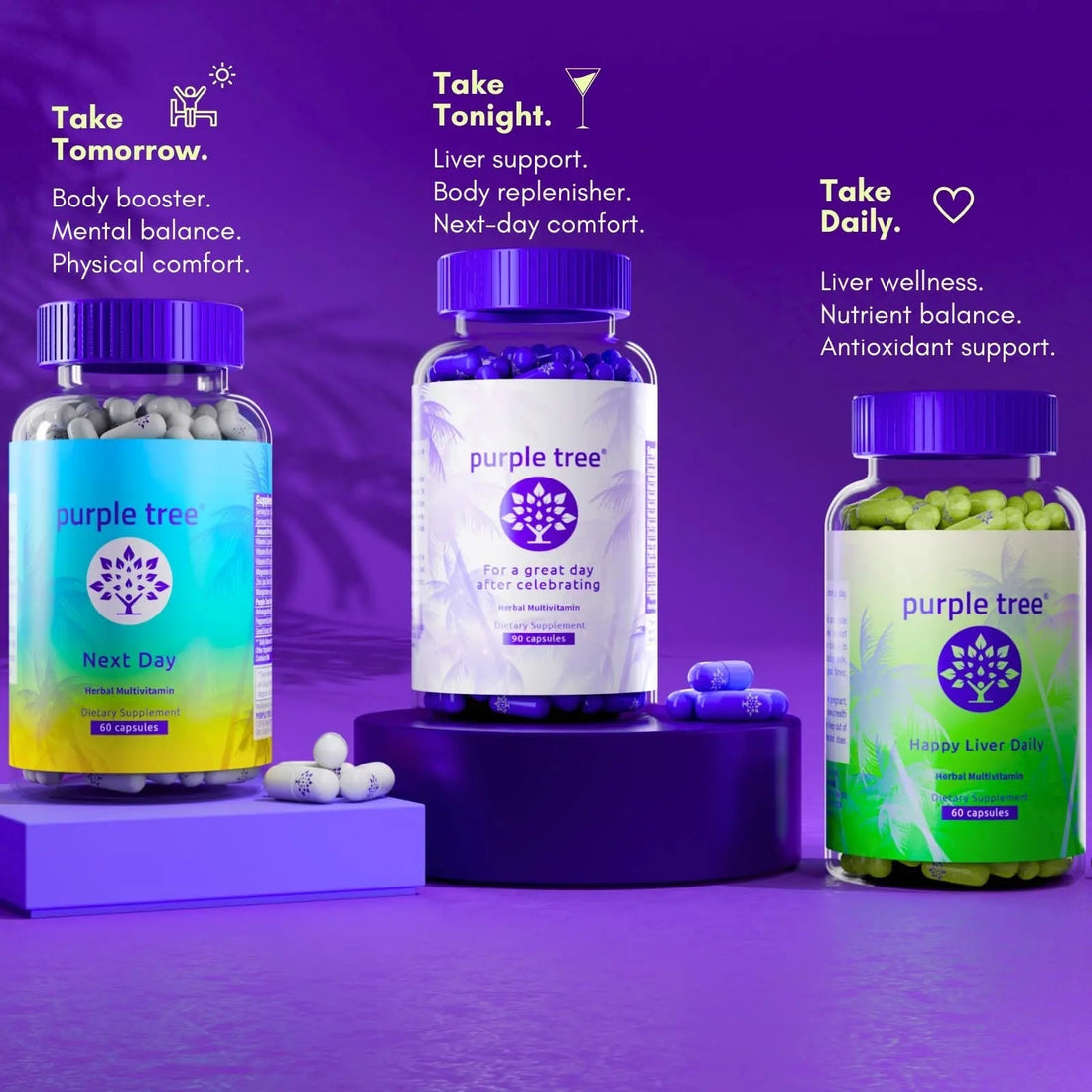purple tree Next Day – Post-Drink Morning Wellness Supplement for Balance, Restore & Replenishment | Ashwagandha KSM-66, Milk Thistle, Ginger purple tree buy supplements canada