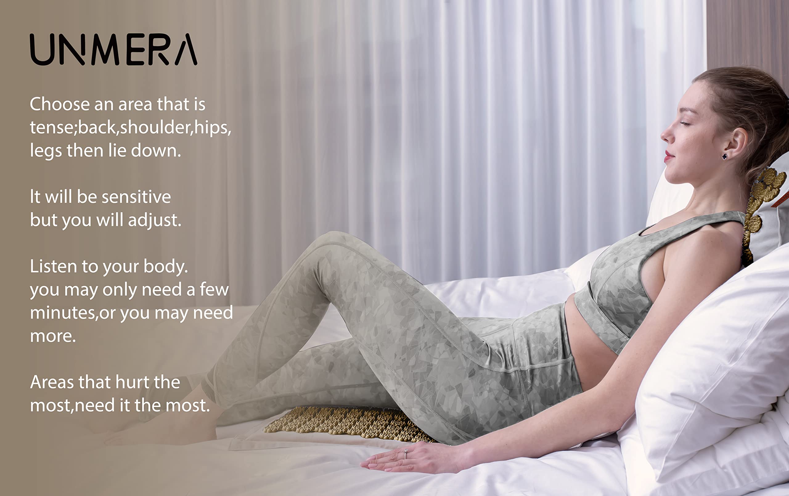 UNMERA Acupressure Mat and Pillow Set,Natural Premium Linen & Coconut Fiber Filling UNMERA buy supplements canada