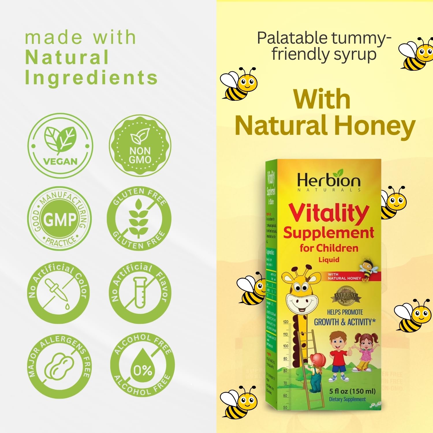 Herbion Naturals Vitality Supplement Syrup for Children, Promotes Growth and Appetite Herbion Naturals buy supplements canada