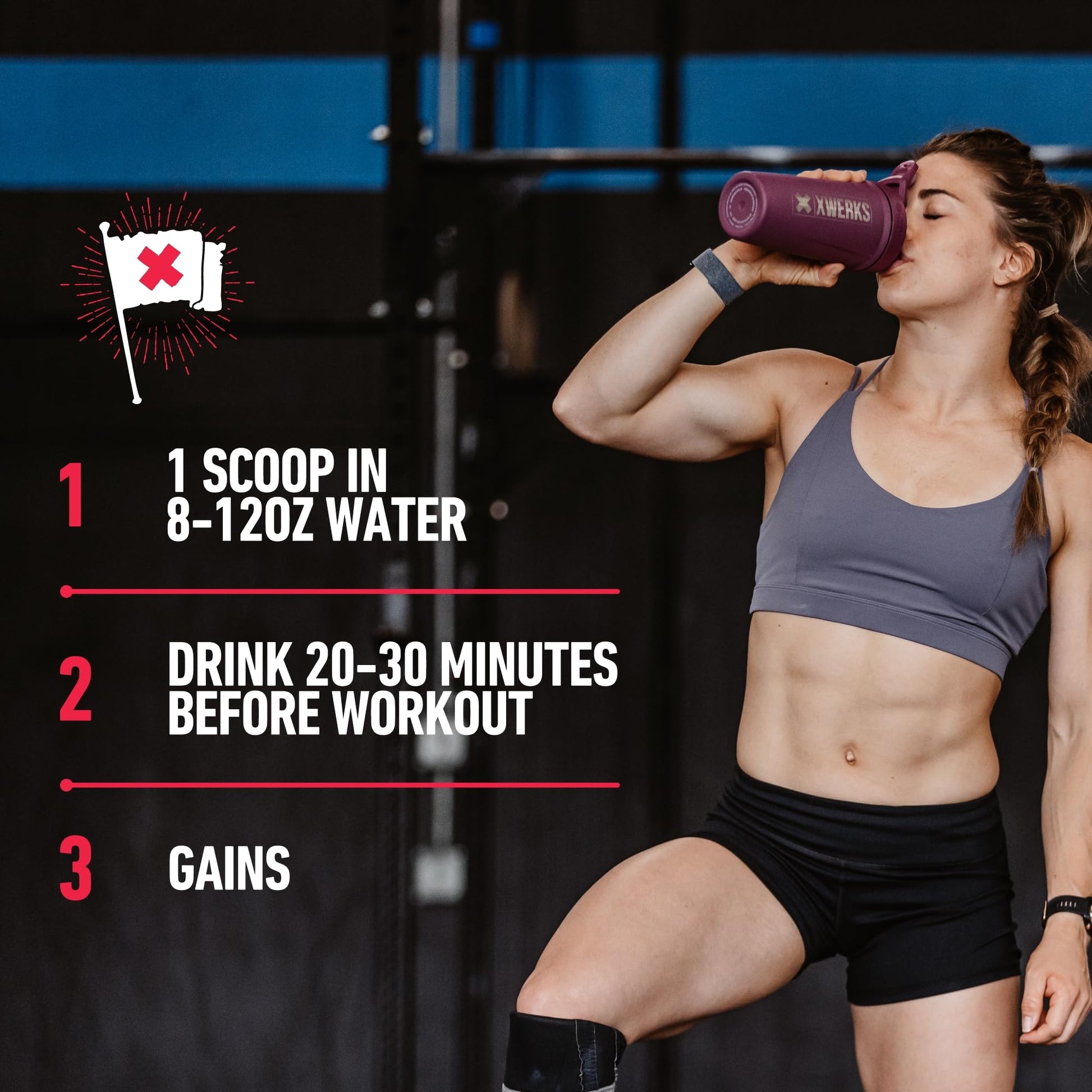 Xwerks Ignite Blue Razz Pre Workout Powder - Best Natural Keto Pre-Workout for Women Xwerks buy supplements canada