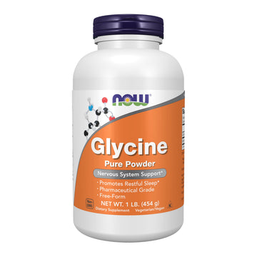 NOW Foods Supplements, Glycine Pure Powder, Promotes Restful Sleep*, Neurotransmitter Support*, 1-Pound NOW Foods buy supplements canada