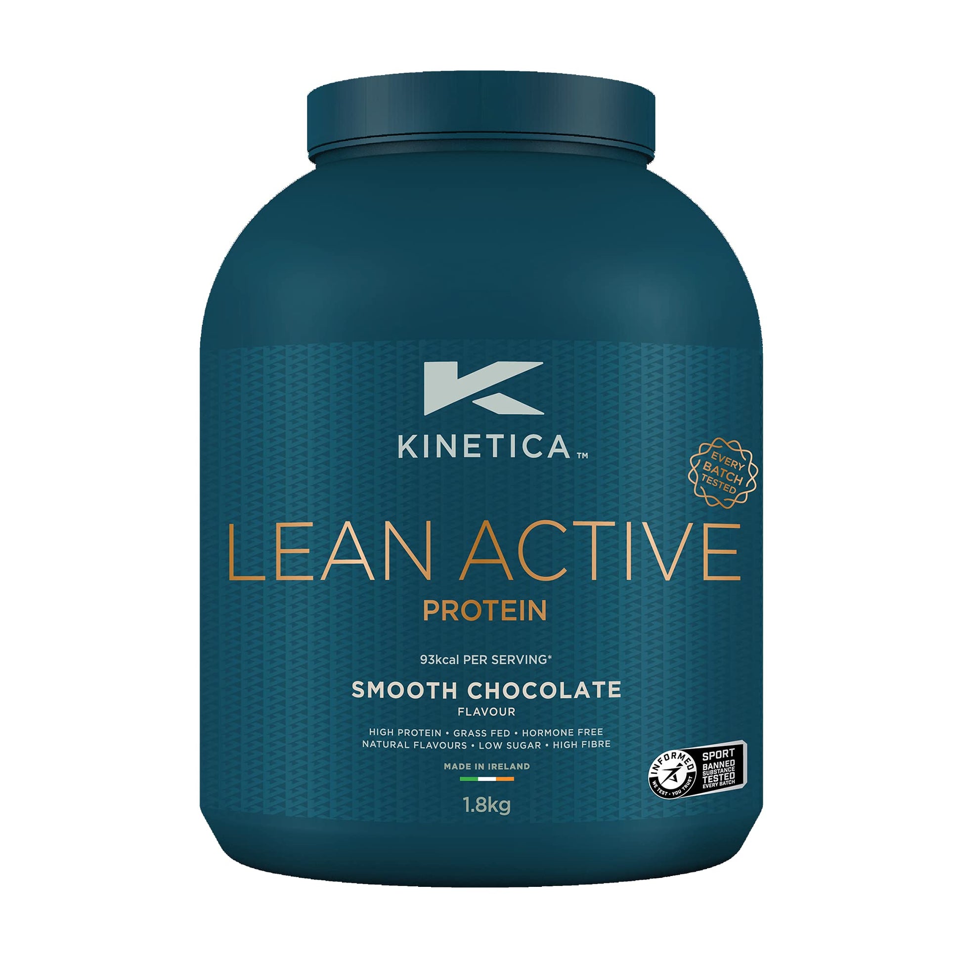 Kinetica Lean Protein Powder, Low Calorie, Grass Fed Whey, 72 Servings, Smooth Chocolate, 1.8kg Kinetica buy supplements canada