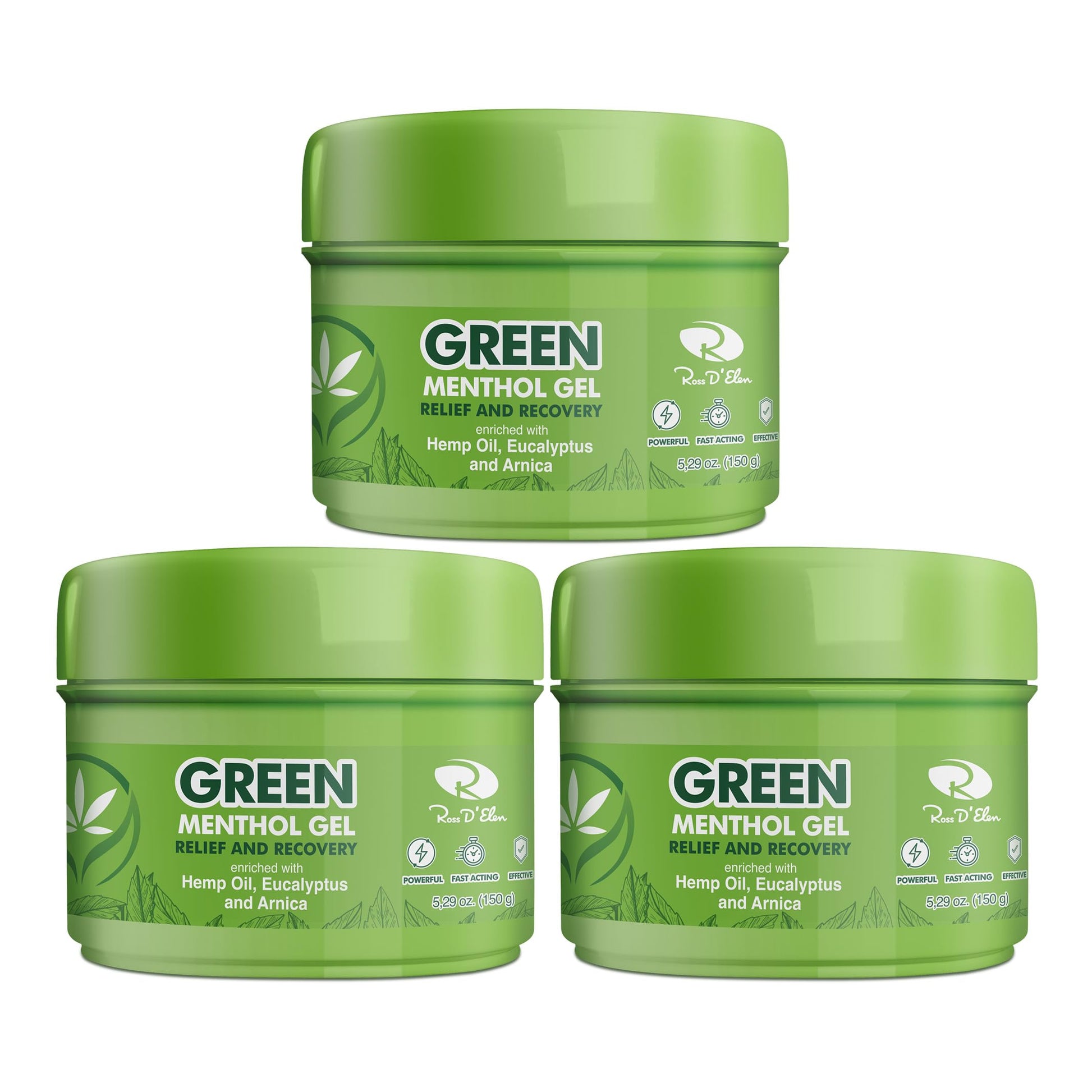 Ross D’Elen Green Menthol Gel Small - 3 Pack (3) ROSS D'ELEN buy supplements canada