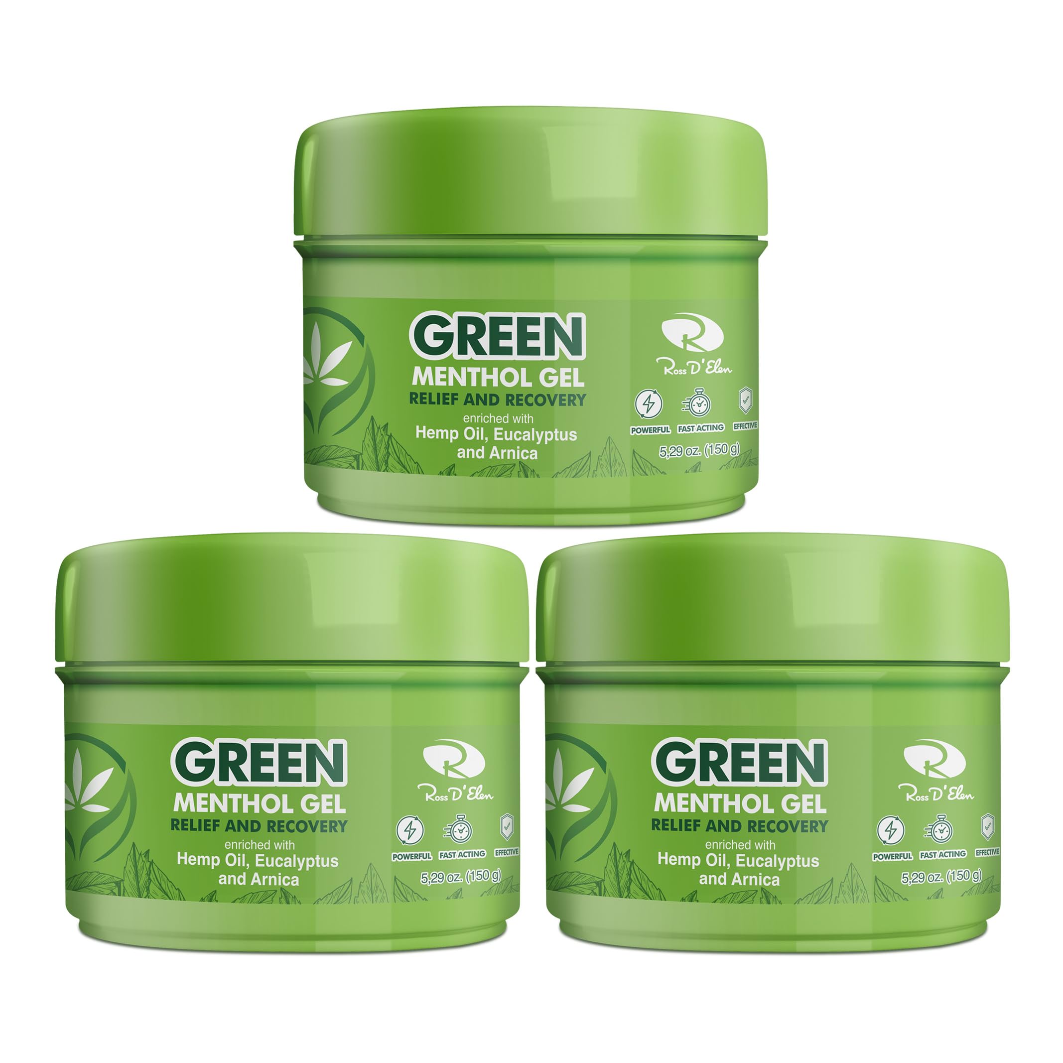 Ross D’Elen Green Menthol Gel Small - 3 Pack (3) ROSS D'ELEN buy supplements canada