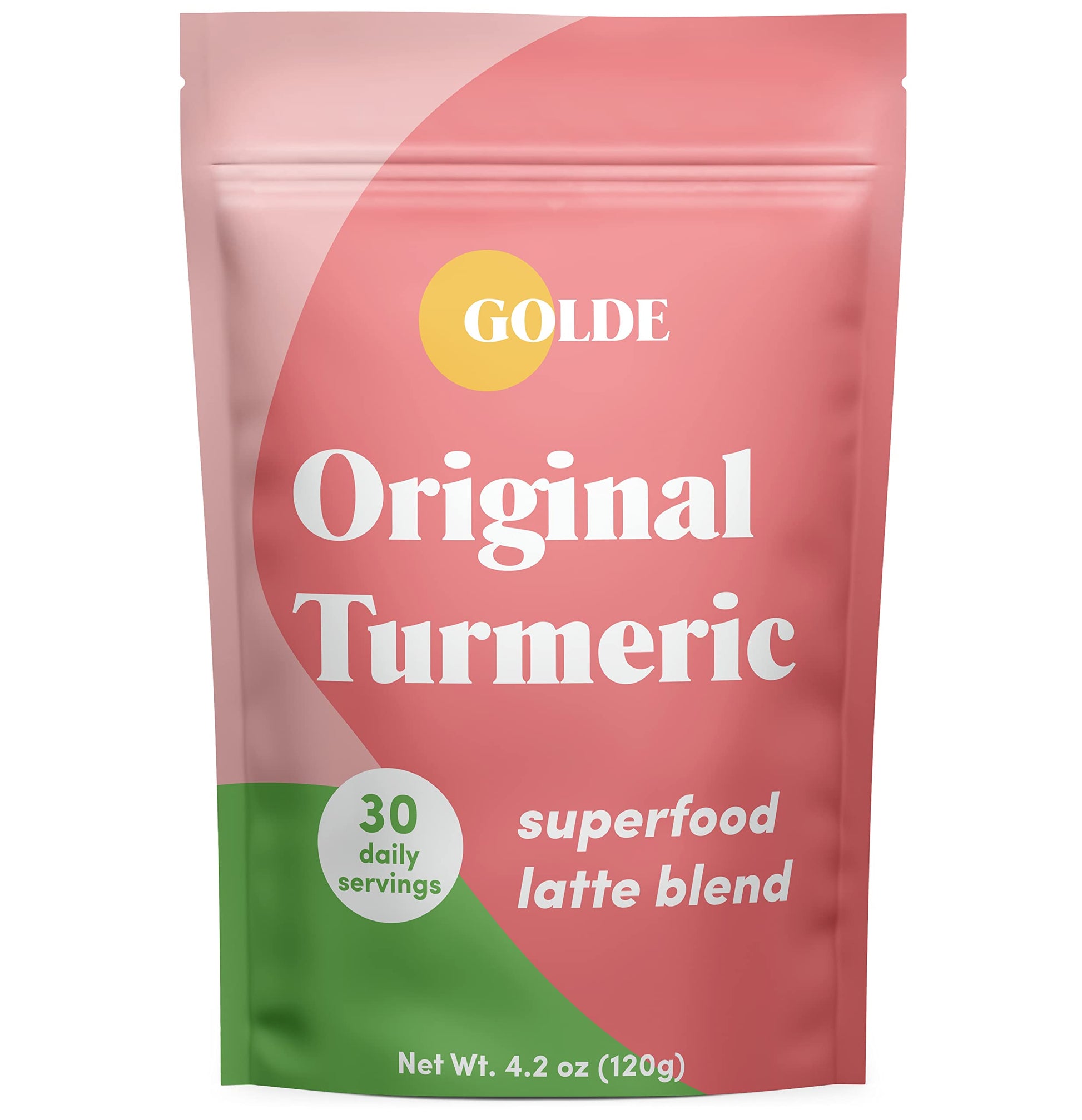 GOLDE - Superfood Latte Blend - Original Turmeric - Plant-Based w/Coconut, & Ginger - Vegan, Keto, Sugar-Free - 30 Servings GOLDE buy supplements canada