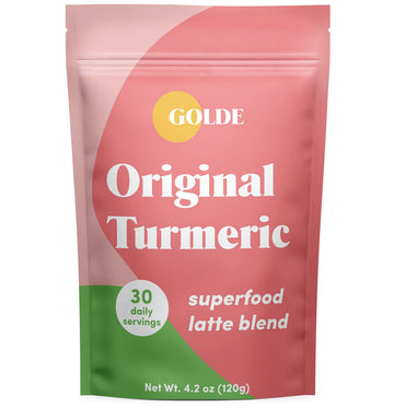 GOLDE - Superfood Latte Blend - Original Turmeric - Plant-Based w/Coconut, & Ginger - Vegan, Keto, Sugar-Free - 30 Servings GOLDE buy supplements canada