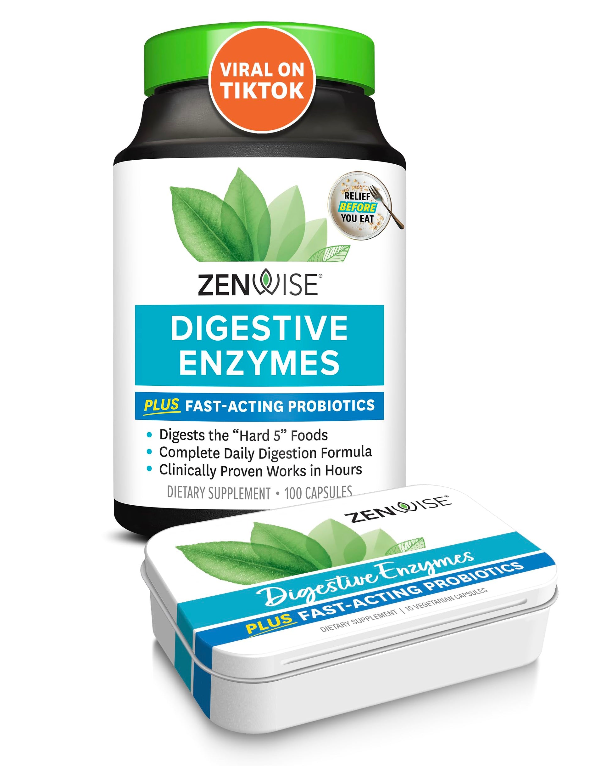 Zenwise Digestive Enzymes - Probiotic Multi Enzymes with Probiotics, 115 Ct Zenwise Health buy supplements canada