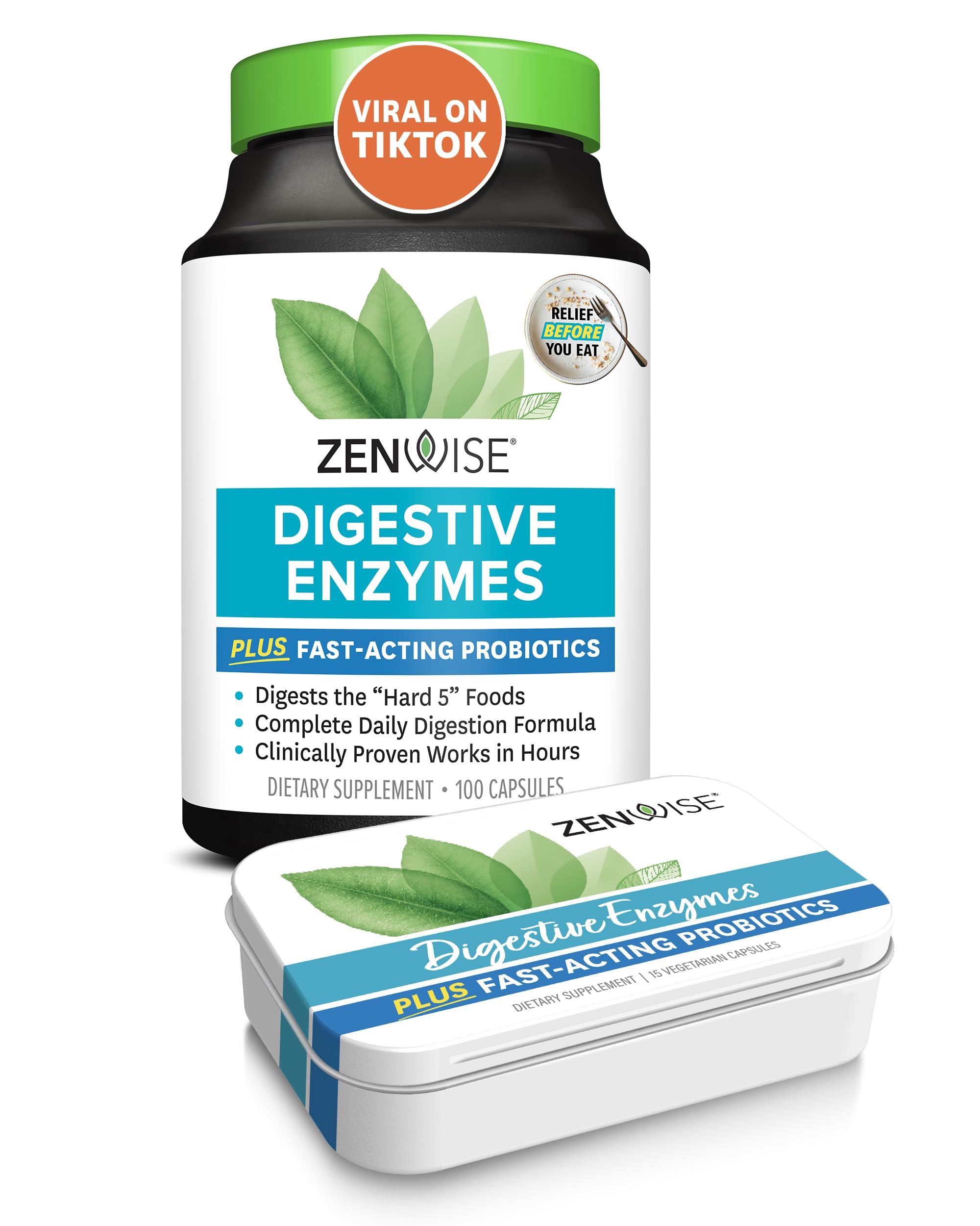 Zenwise Digestive Enzymes - Probiotic Multi Enzymes with Probiotics, 115 Ct Zenwise Health buy supplements canada
