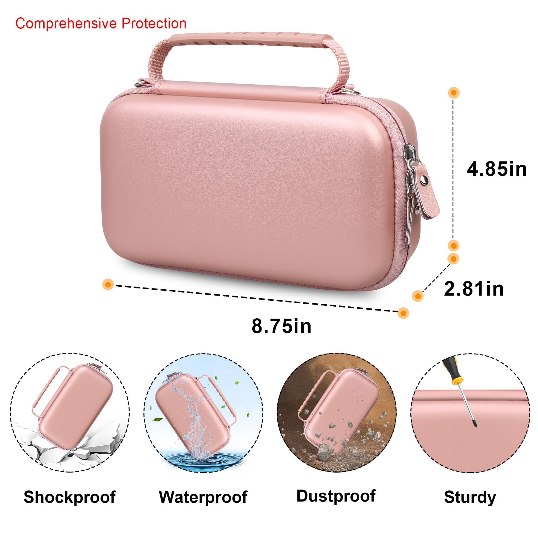 Elonbo Carrying Case Compatible with Portable Handheld Inhaler Nebulizer Machine Elonbo buy supplements canada