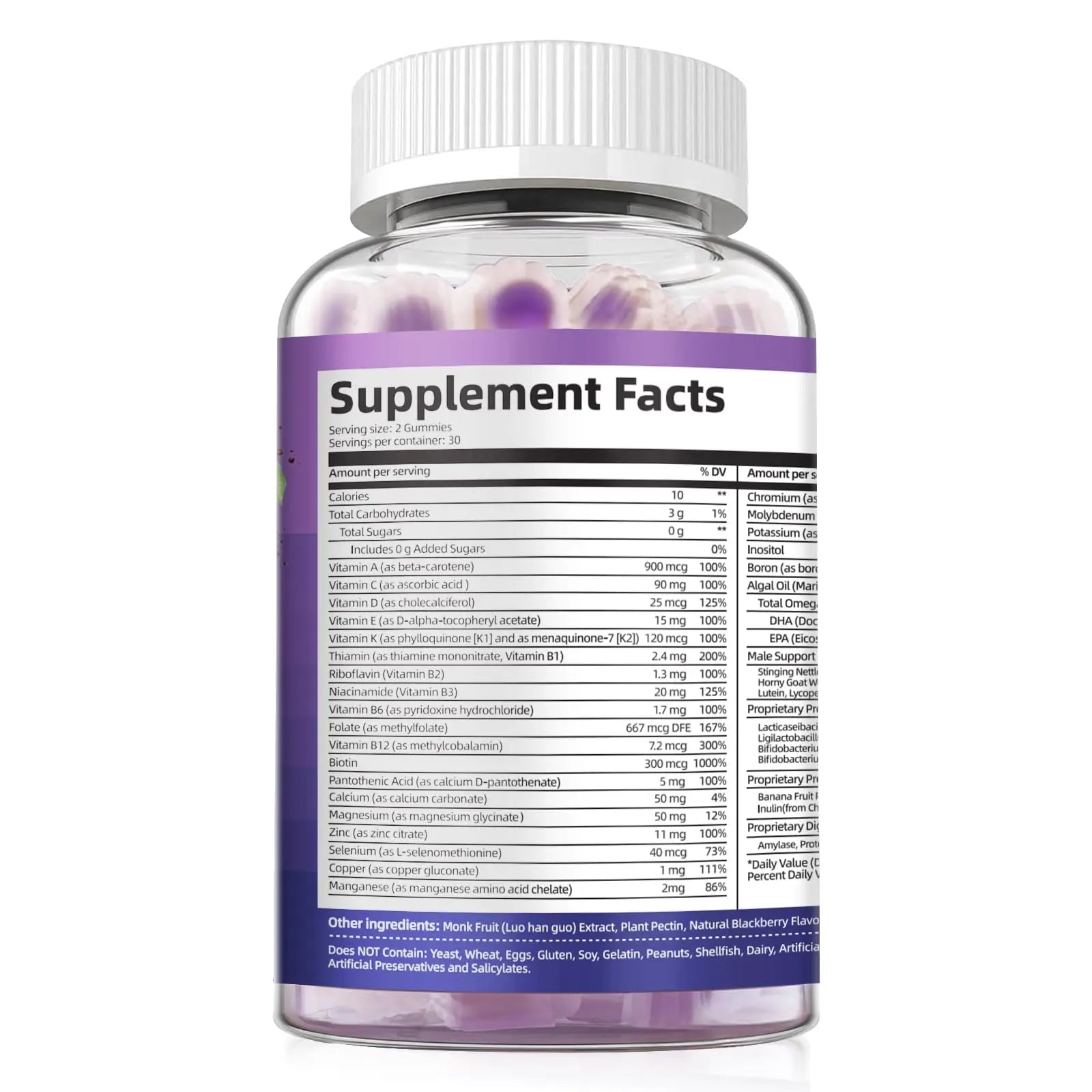 Multivitamin for Men, Mens Multivitamins Gummies w/Omega-3, Probiotics, Inositol, Folate, Biotin, Zinc, Vitamins A, C, D, E, B Migcopat buy supplements canada