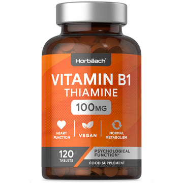 Vitamin B1 Thiamine High Strength 100mg | 120 Vegan Tablets | No Artificial Horbäach buy supplements canada