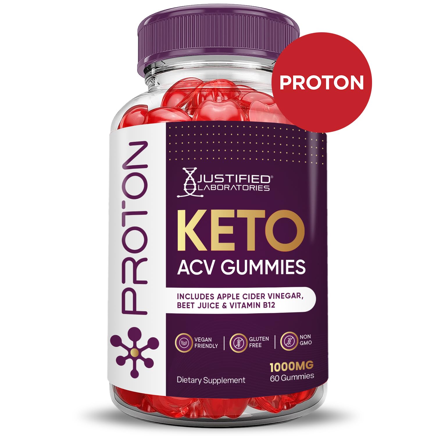 (3 Pack) Proton Protein Keto ACV Gummies Advanced Formula 1000MG Proton Keto Justified Laboratories buy supplements canada