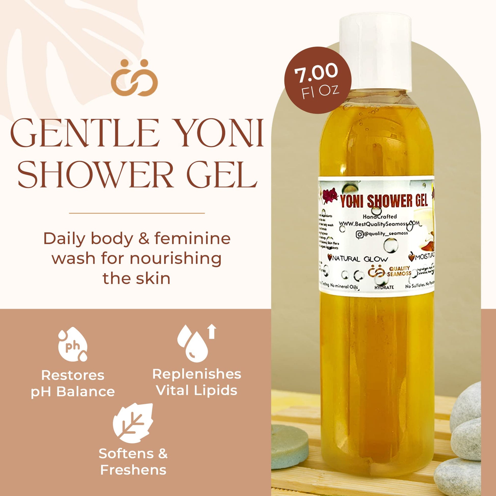 Ph Balance Feminine Wash - Vee Health & Yoni Wash Shower Gel- Use with Yoni Oil. Moisturizing Calendula Quality Seamoss and Yoni Oil buy supplements canada