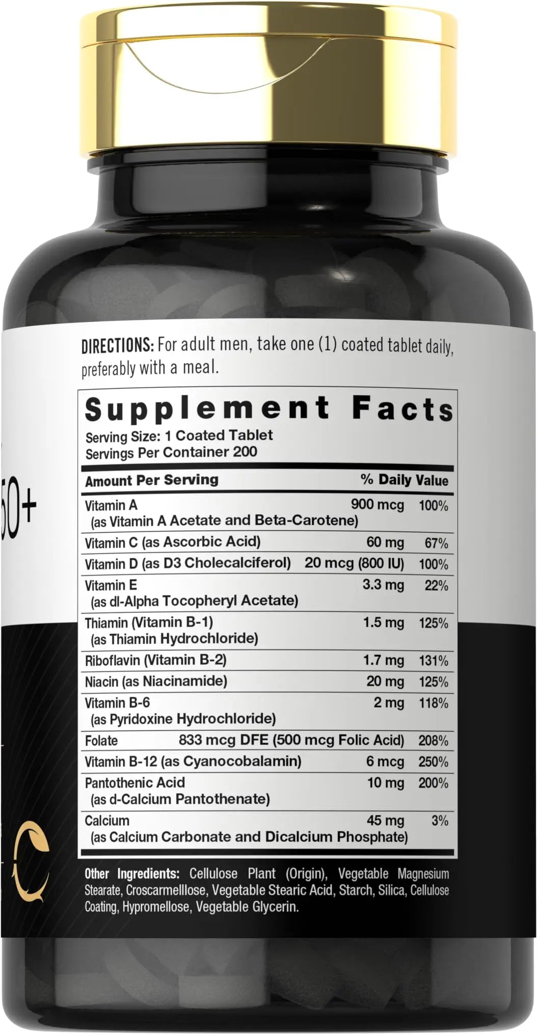 Carlyle Multivitamin for Men 50+ | 200 Count | with B Vitamins, Vitamin D, Magnesium & Zinc | Non-GMO, Gluten Free Supplement Carlyle buy supplements canada