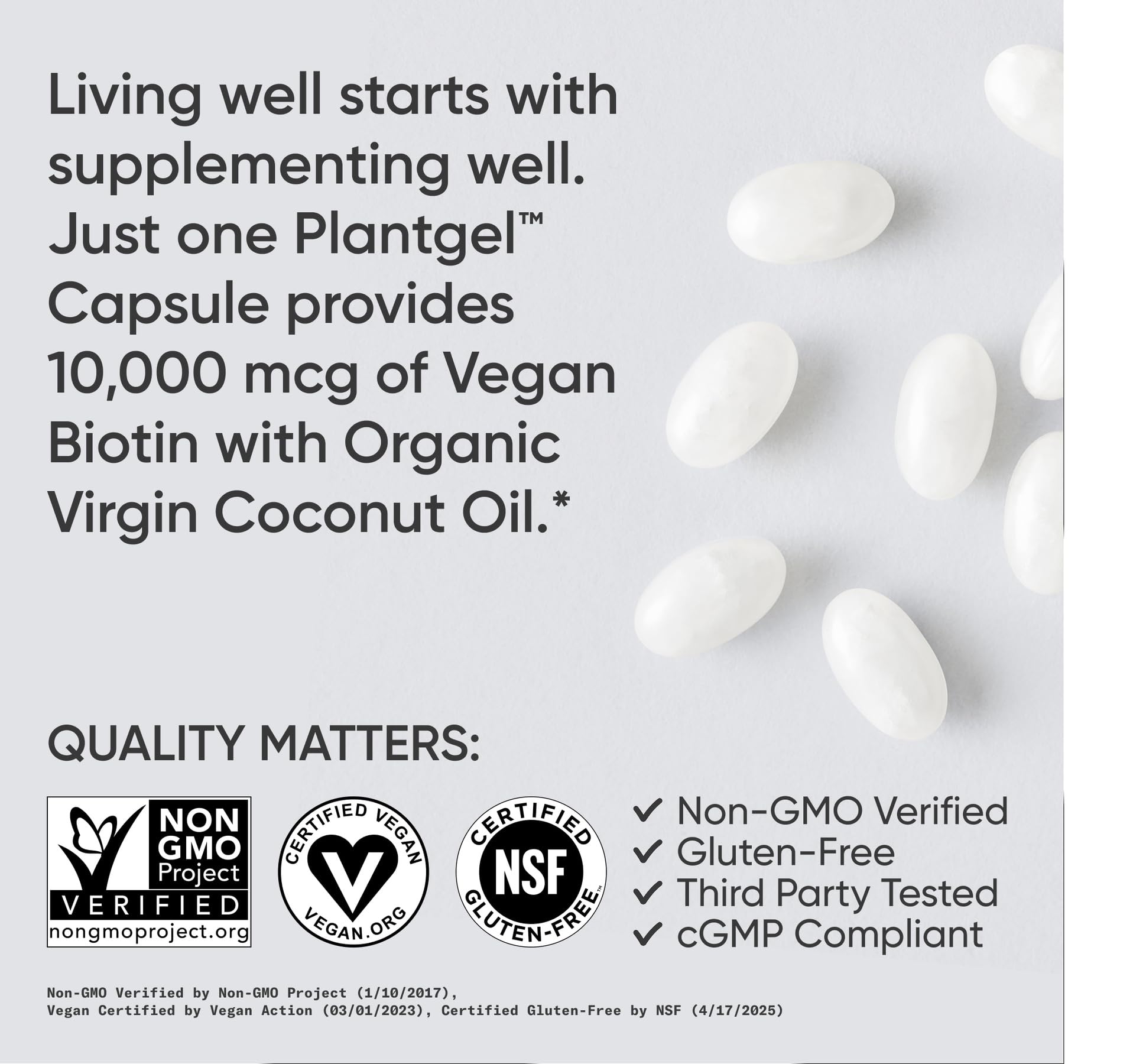Sports Research® Biotin 10,000mcg with Organic Coconut Oil - Biotin (Vitamin B7) for Healthy Skin and Hair Support* - for Women and Men - Vegan, Non-GMO Sports Research buy supplements canada