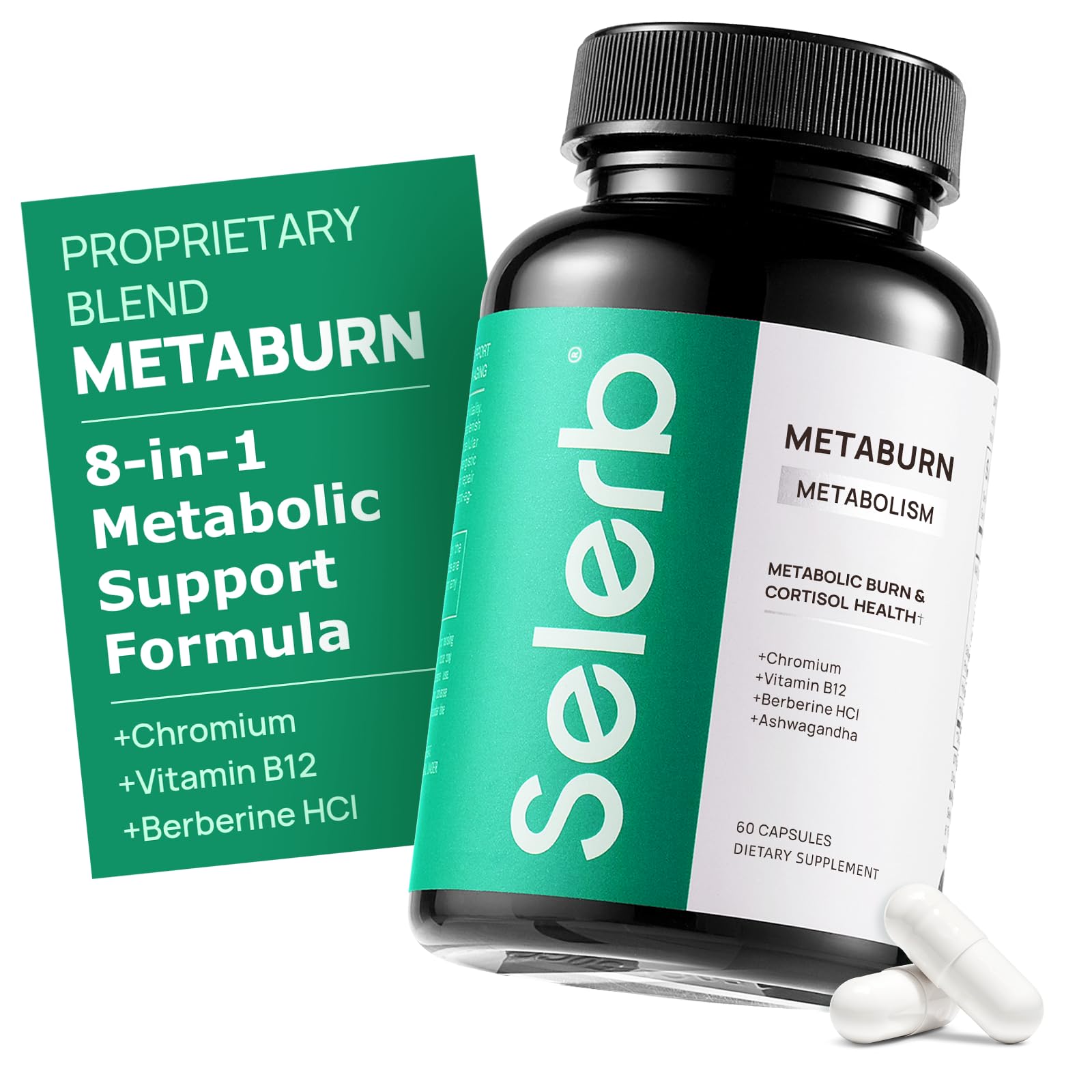 Selerb Metaburn Weight Loss Pills for Women & Men - Appetite Suppressant & Fat Burner, Metabolism Support Weight Loss Supplement with Berberine Selerb buy supplements canada