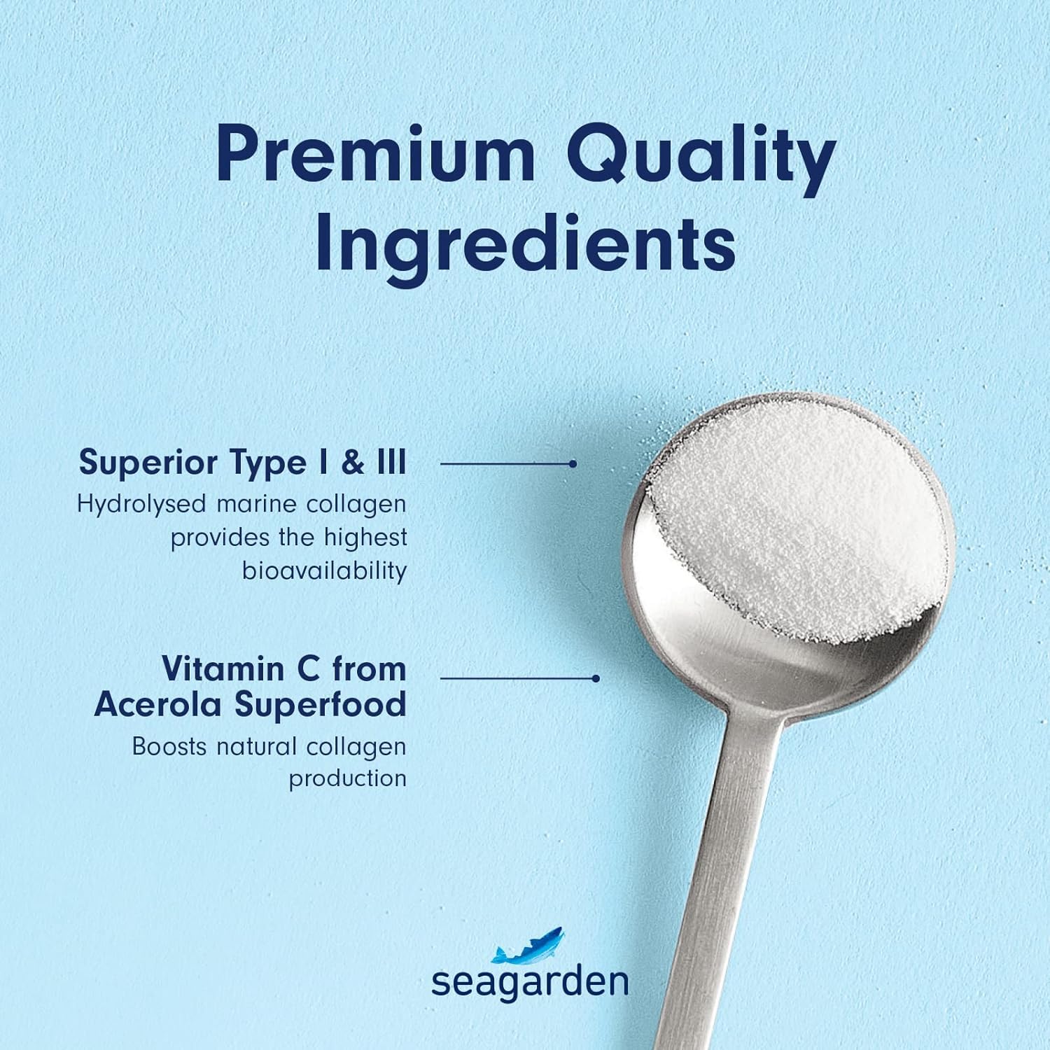 Seagarden Marine Collagen Powder + Vitamin C | Collagen Peptides Powder (Type I & III) SEAGARDEN buy supplements canada