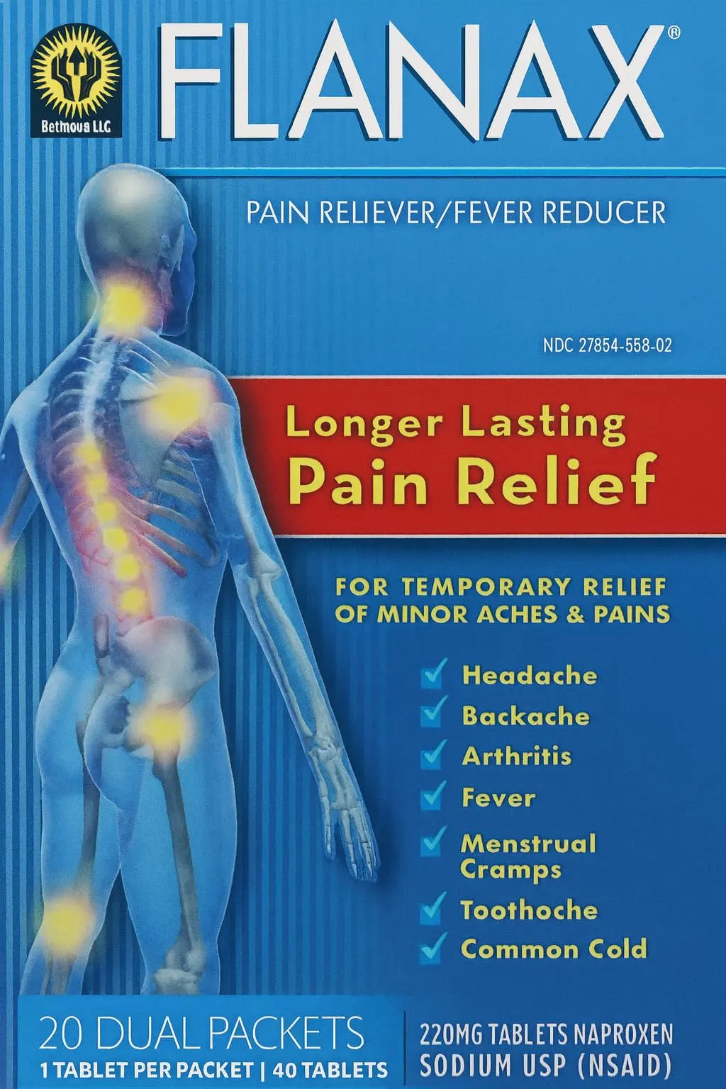 Flanax Pain Reliever Tablets 2ct Retail Dispenser Flanax buy supplements canada