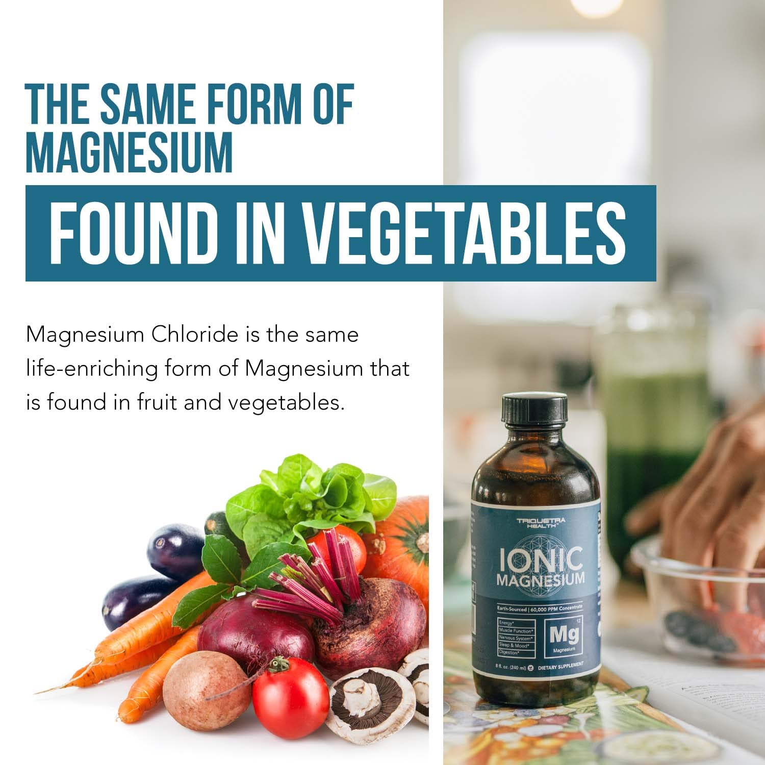 Liquid Magnesium | 8 oz - Ionic Magnesium Chloride, Highest & Fastest Absorption - Calm Mood, Sleep, Muscle Cramps & Spasms, Natural Laxative – Vegan, Glass Bottle (96 Servings) Triquetra Health buy supplements canada