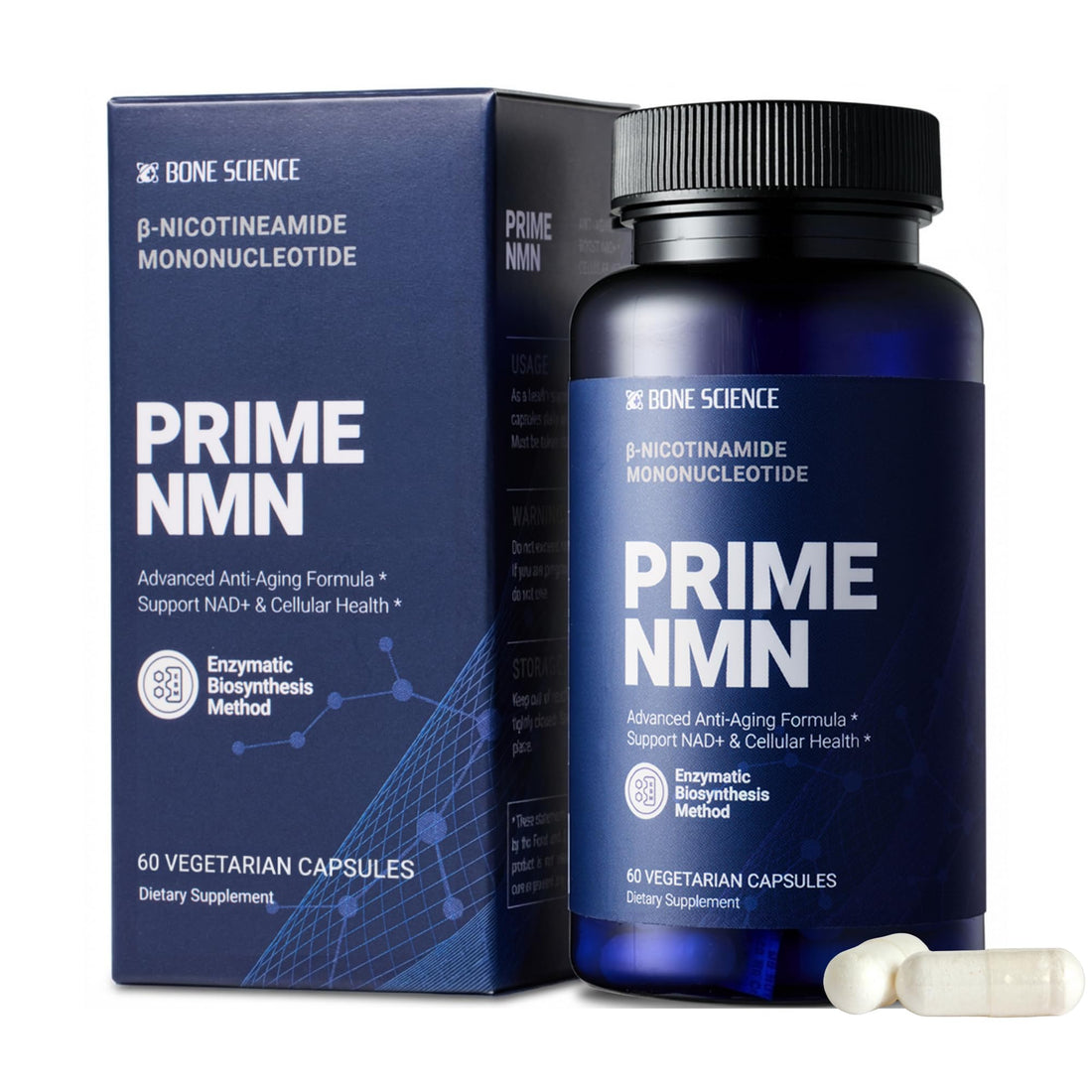 BONE SCIENCE Uthever NMN & Pterostilbene 6-in-1 Complex with Resveratrol, Glutathione & BioPerine - High Purity Stabilized NAD+ Precursor for Healthy Aging & Cellular Energy - 60 Vegetarian Capsules BONE SCIENCE buy supplements canada