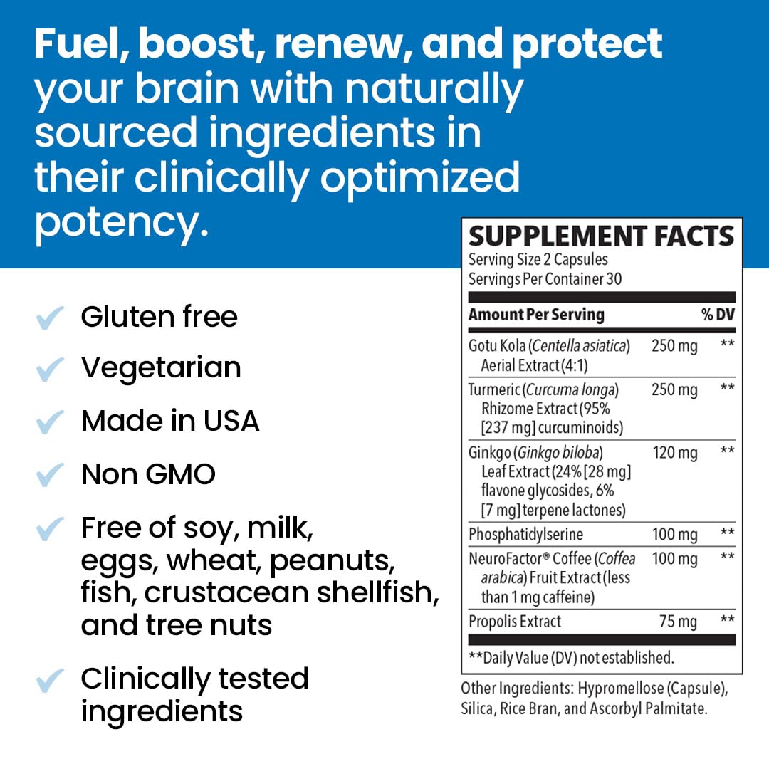 NeuroQ Memory & Focus | Formulated by Neurologist Dr. Dale Bredesen | Addresses All 4 Causes of Cognitive Decline | Ginkgo Biloba, Phosphatidylserine, Gotu Kola, LifeSeasons buy supplements canada