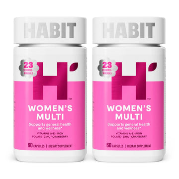 Habit Womens Multi Supplement 2 Pack (120 Capsules) - New Look, Supports General Health & Wellness, 23 Essential Vitamins and Minerals H' Habit buy supplements canada