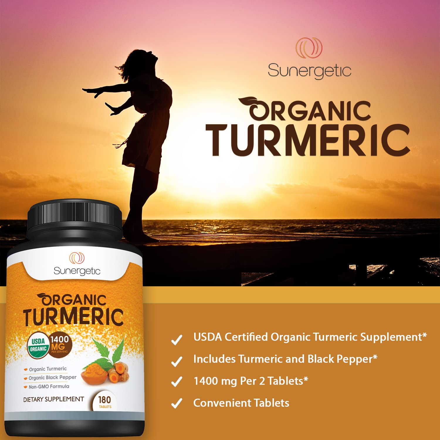 Sunergetic USDA Certified Organic Turmeric Supplement – Includes Organic Turmeric Sunergetic buy supplements canada