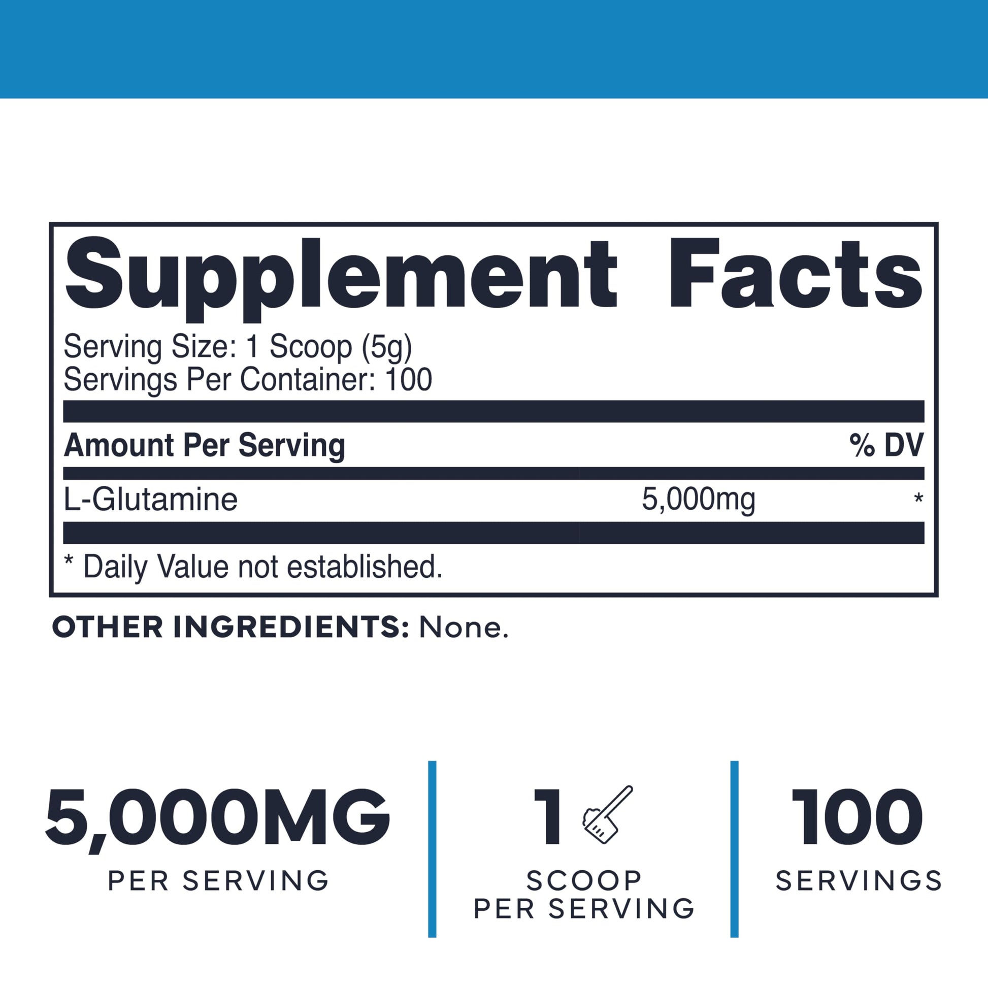 Type Zero L-Glutamine Powder (500G) 3-Month Supply Pure L-Glutamine Supplement - Vegan, Gluten Free, No Fillers Type Zero buy supplements canada