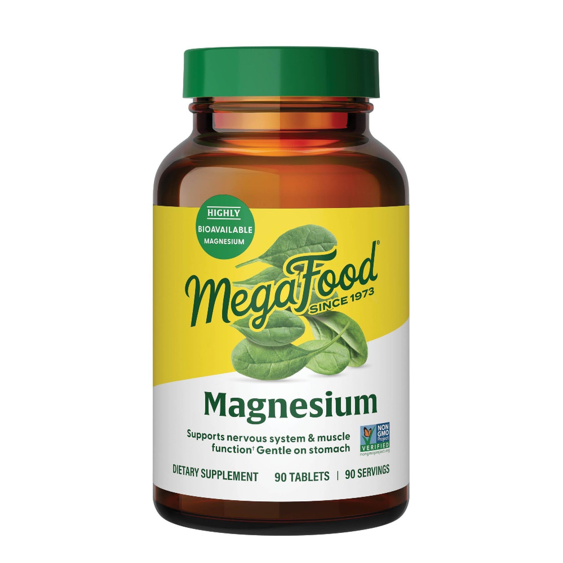 Megafood Magnesium Supplement with Fermented Magnesium Glycinate - Chelated - Supports Heart & Nervous System - Vegan Gluten-Free Non-GMO Kosher - Made Without 9 Food Allergens - 90 Tablets MegaFood buy supplements canada