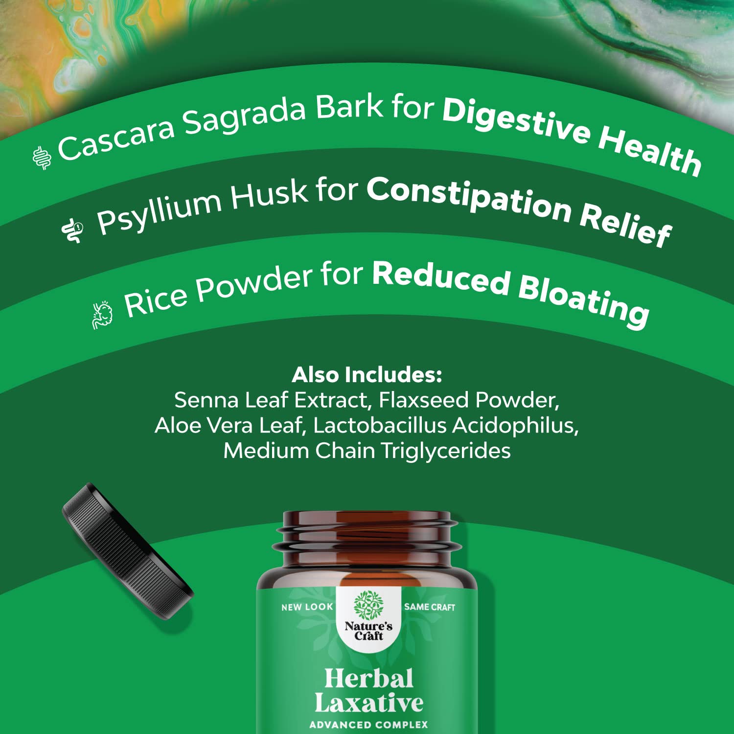 Herbal Laxative Capsules with Probiotics – Natural Laxative Pills to Cleanse Colon and Support Natures Craft buy supplements canada