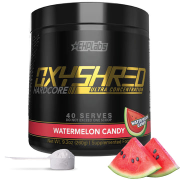 EHP Labs OxyShred Hardcore Super Dosed Pre Workout Powder - Preworkout Powder with L Glutamine & Acetyl L Carnitine, Energy Boost Drink - 275mg of Caffeine EHP Labs buy supplements canada