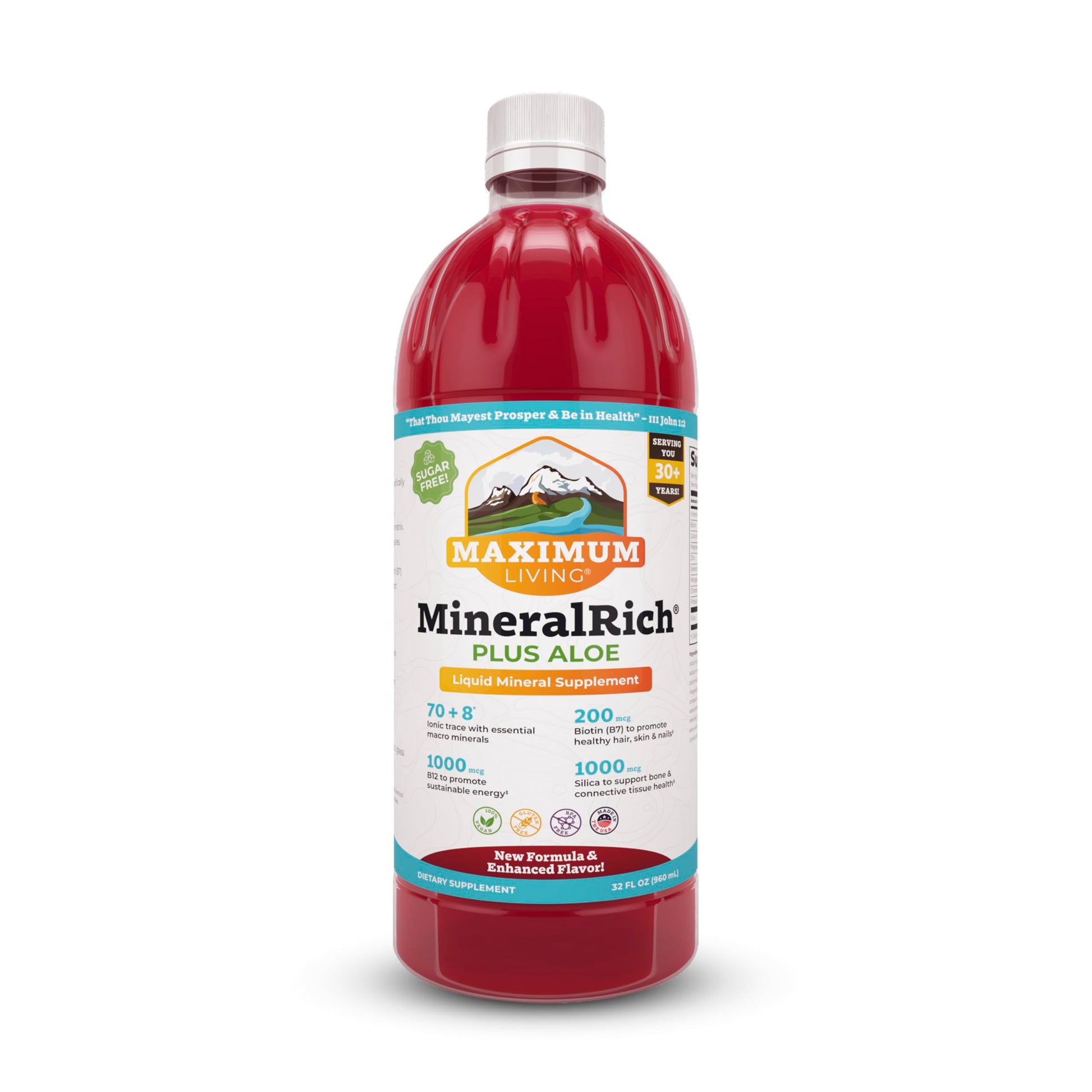 Maximum Living MineralRich Minerals Supplement with Aloe - Liquid Blend of Vitamins and Trace Minerals - 32 oz Maximum Living buy supplements canada