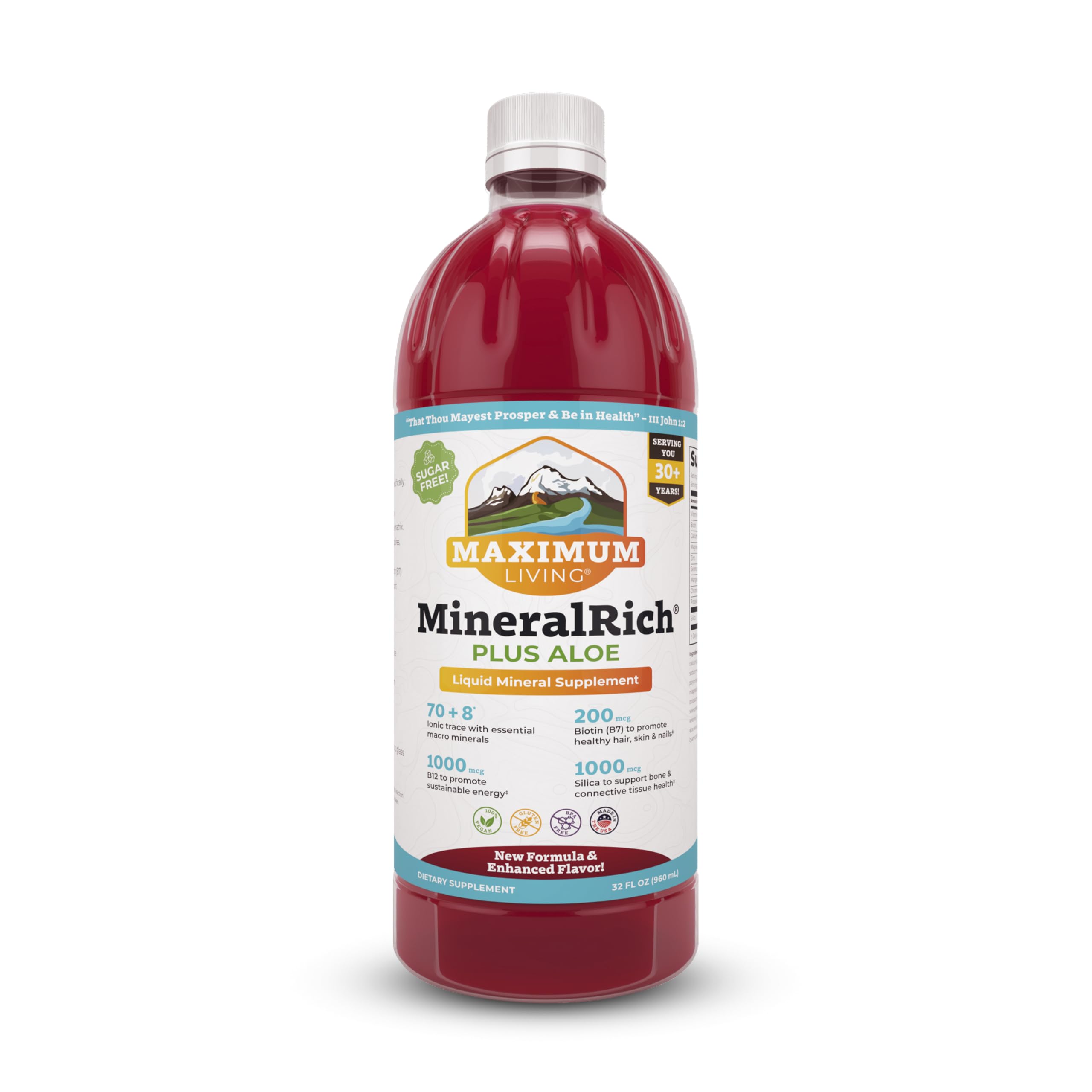 Maximum Living MineralRich Minerals Supplement with Aloe - Liquid Blend of Vitamins and Trace Minerals - 32 oz Maximum Living buy supplements canada