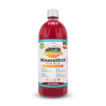 Maximum Living MineralRich Minerals Supplement with Aloe - Liquid Blend of Vitamins and Trace Minerals - 32 oz Maximum Living buy supplements canada