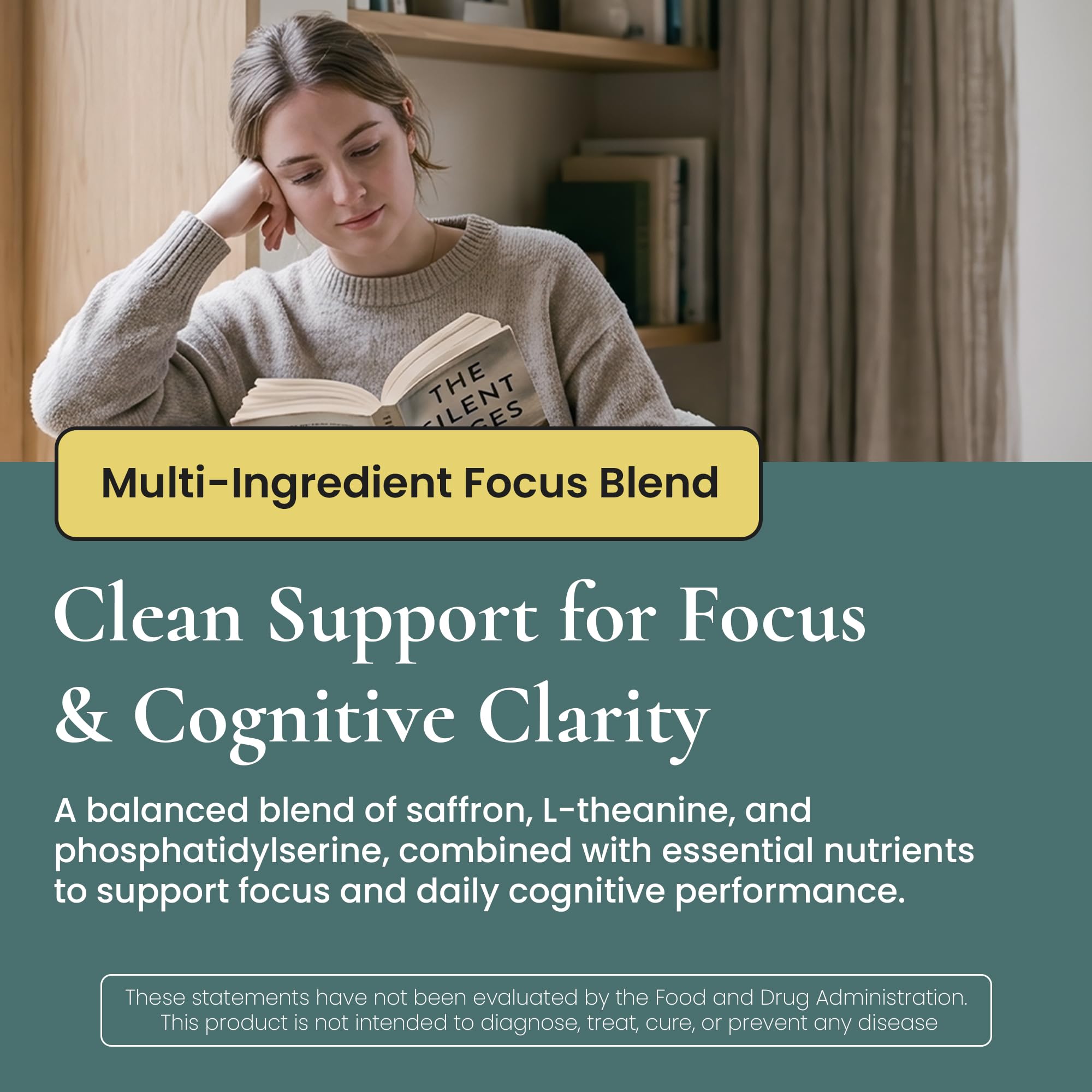 ELEVITA WELLNESS Focus Supplement (Made in Italy) | Premium Blend with L-Theanine, Lion's Mane & B Vitamins, Saffron and Vitamin D | Focus & Cognitive Support for Men & Women ELEVITA WELLNESS buy supplements canada