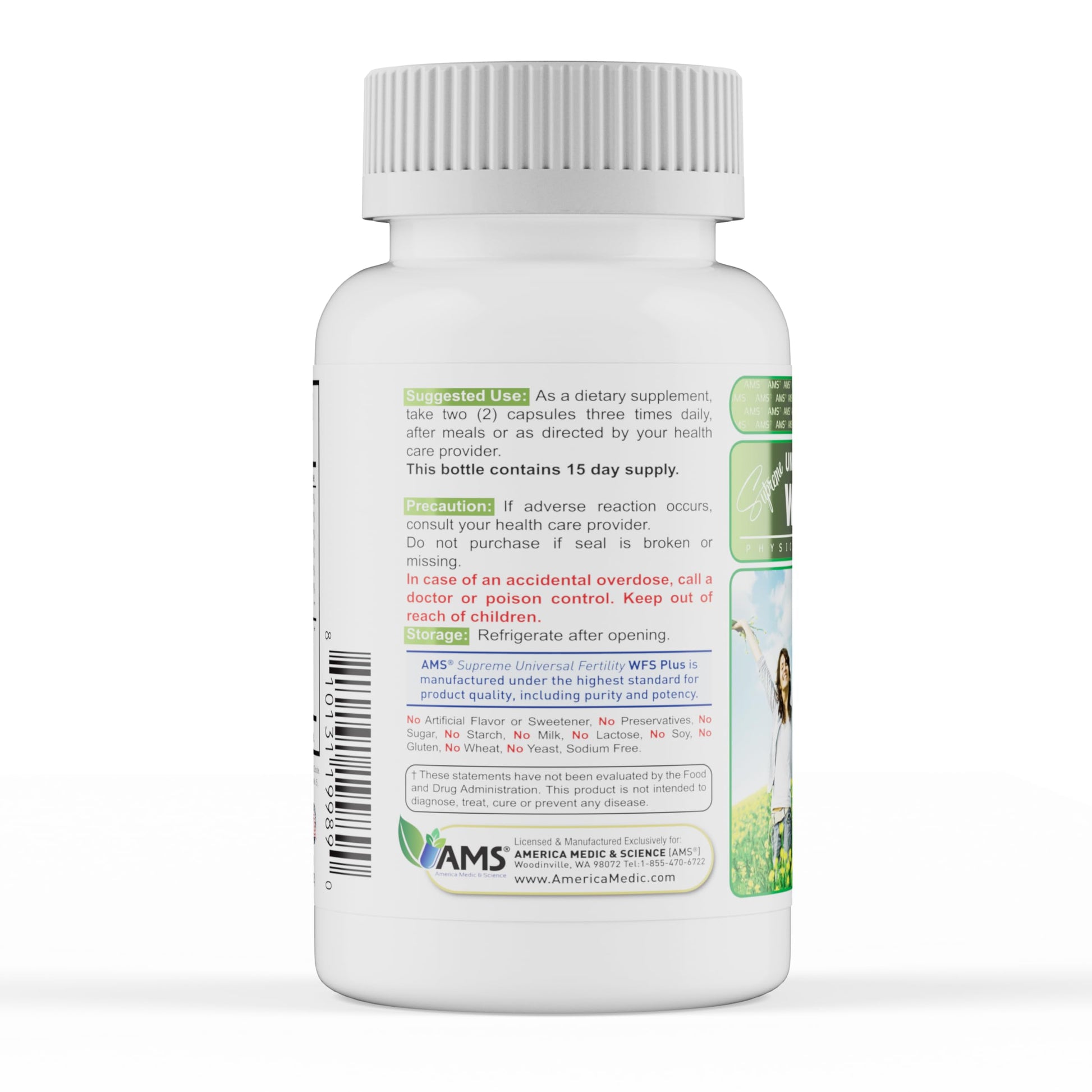 America Medic & Science WFS Plus Fertility Supplements for Women (90 Capsules) Supports Ovulatory Health | Natural Preconception Vitamins, Reproductive Aid, with D-Chiro Inositol, DHA |15-Day Supply. America Medic & Science buy supplements canada