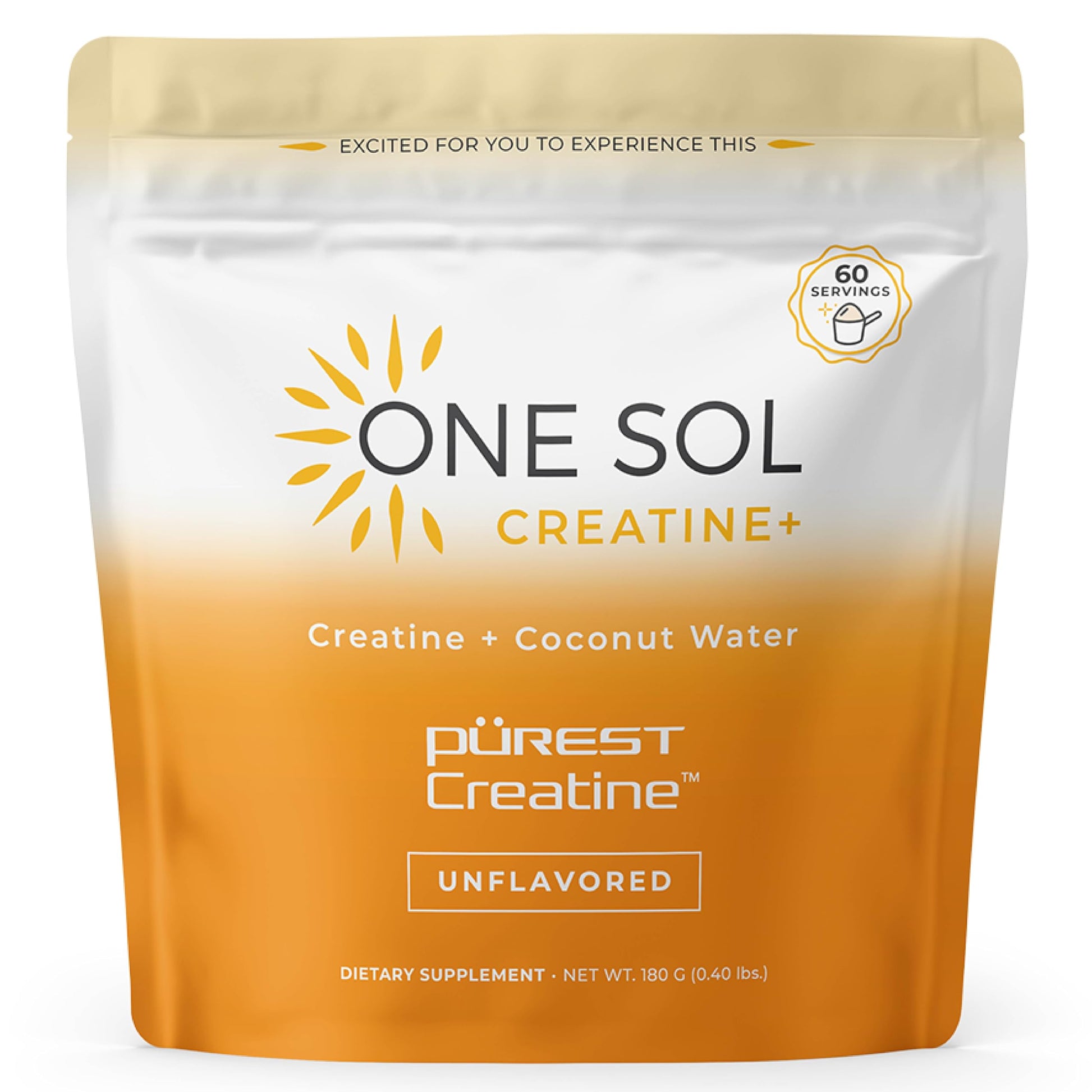 One Sol Creatine for Women, All Natural Women's Creatine Powder w Pure Creatine & Coconut Water, Increase Lean Muscle Mass, Reduce Recovery Time, Promotes Brain & Bone Health (Unflavored, 60 Servings) One Sol buy supplements canada
