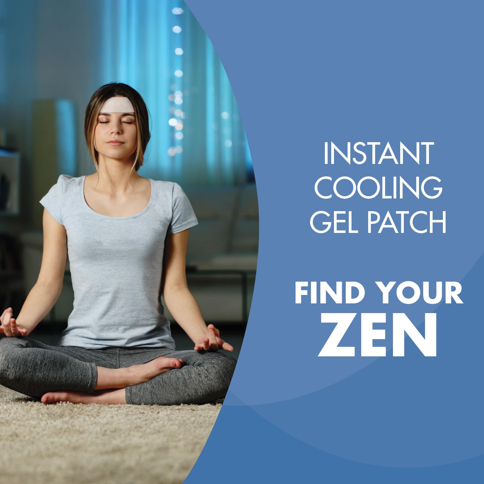HealthWise Instant Cool Gel Patches | Migraine & Fever Relief | 12-Count | 4.75” x 2” | Soothing Menthol Vapors | Non-Medicated Formula HealthWise buy supplements canada