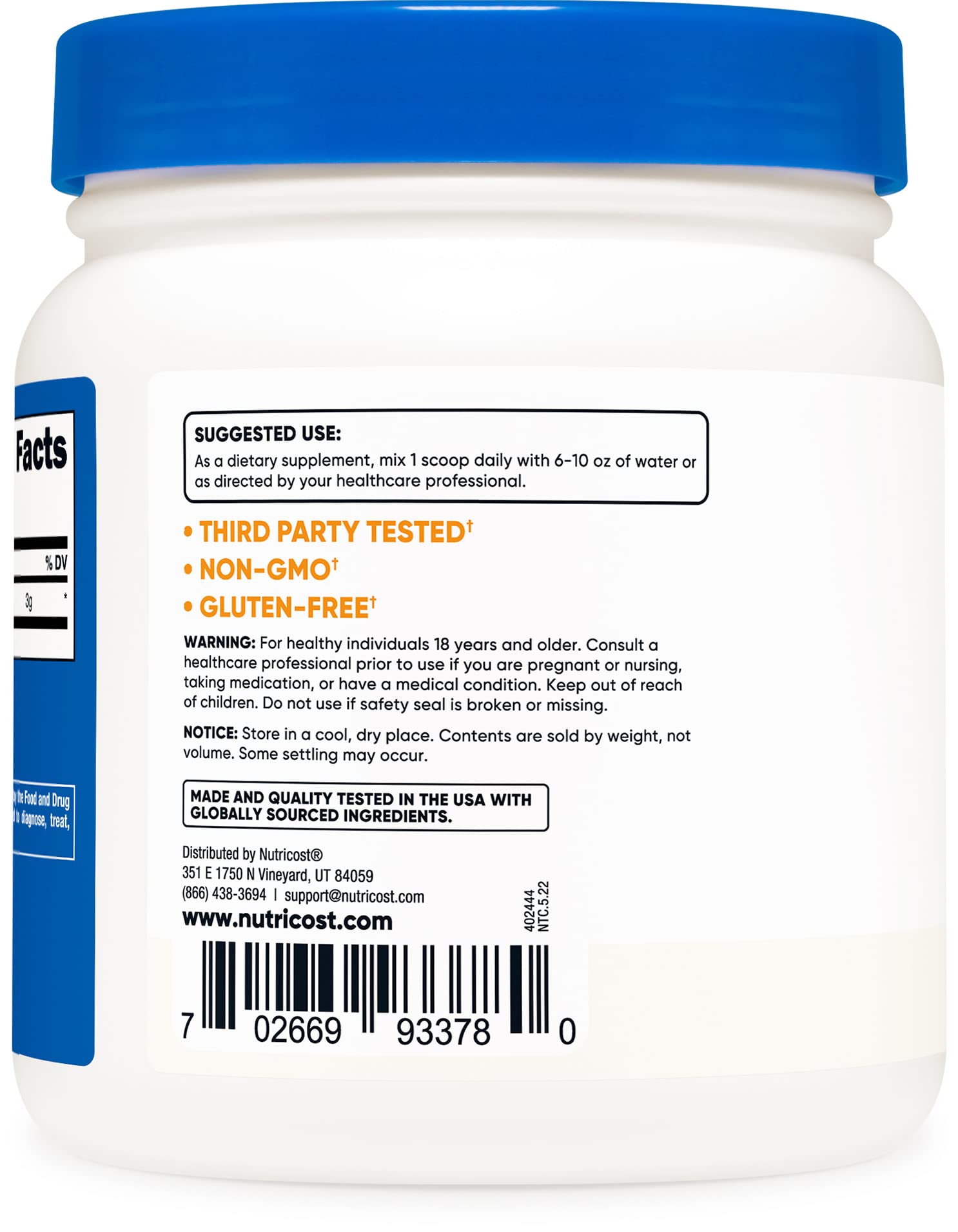 Nutricost Pure L-Citrulline (Base) Powder (600 Grams) Nutricost buy supplements canada